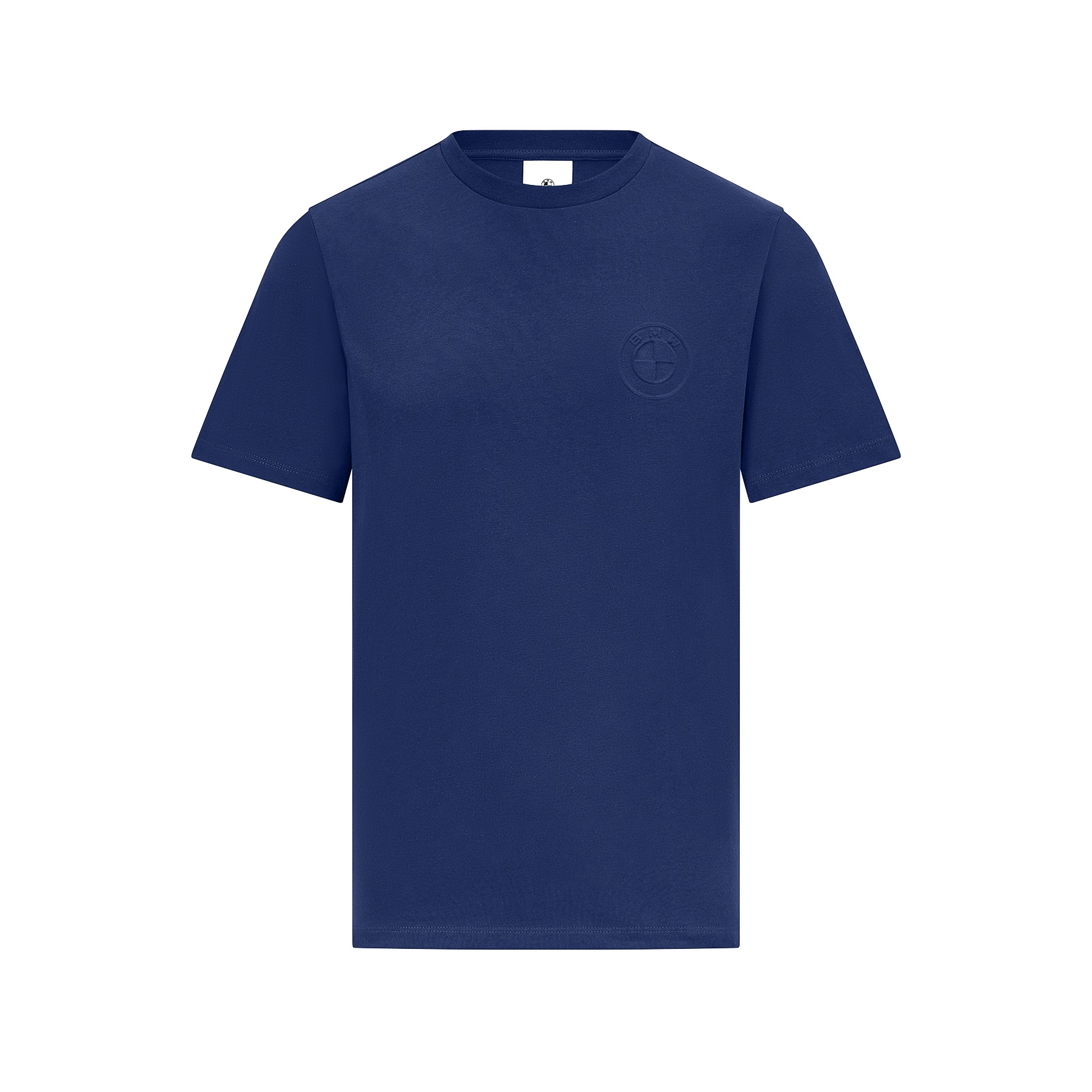 BMW Unisex T-shirt Logo Embossed Small Blue Regular Fit