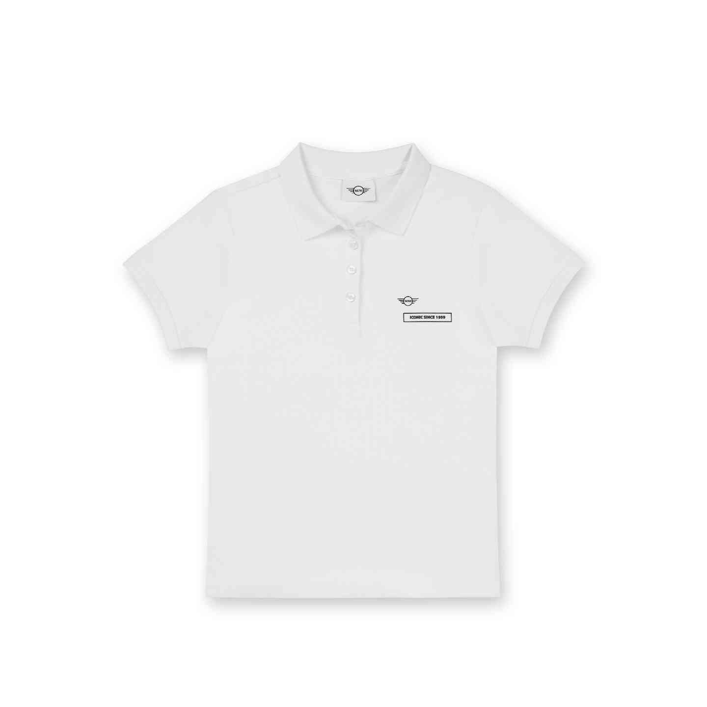 MINI Women's Badge Polo Shirt White Regular Fit