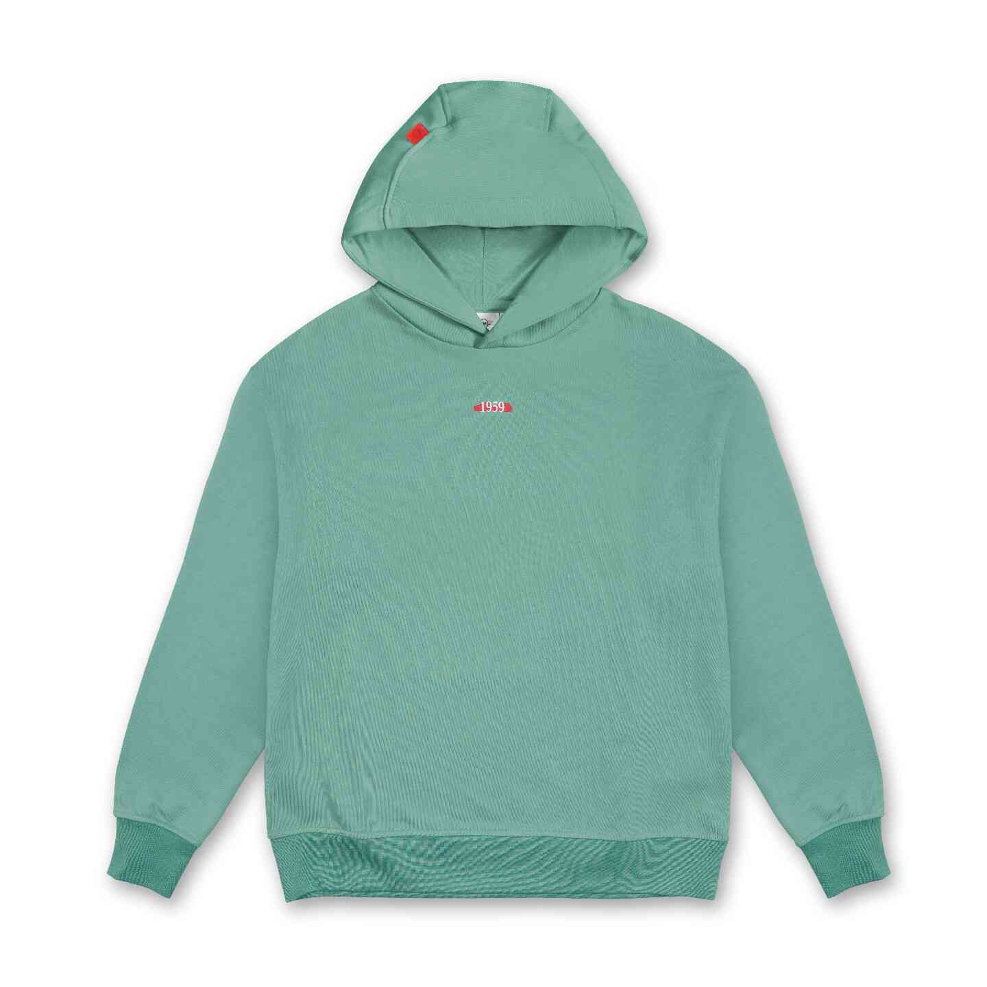 MINI Women's Wordmark Hoodie Ocean Wave Green Relaxed Fit view 2