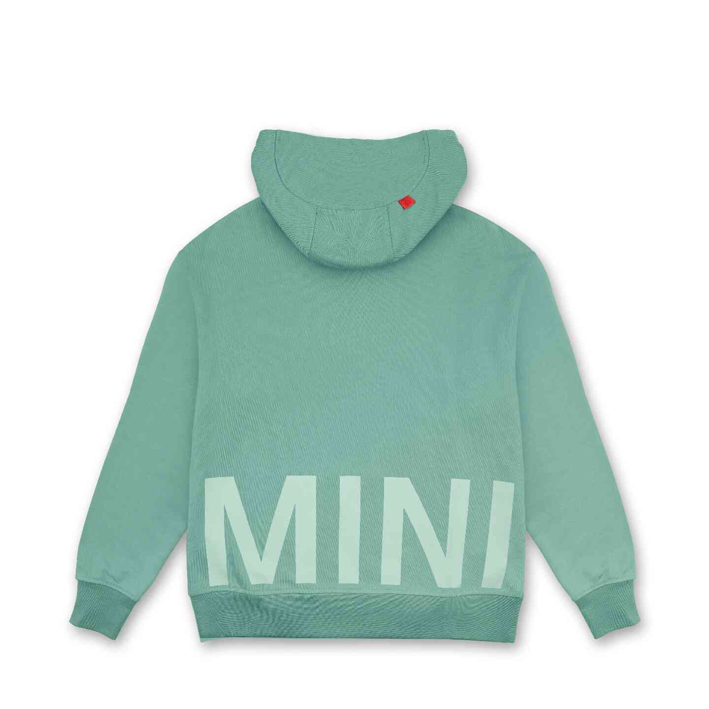 MINI Women's Wordmark Hoodie Ocean Wave Green Relaxed Fit