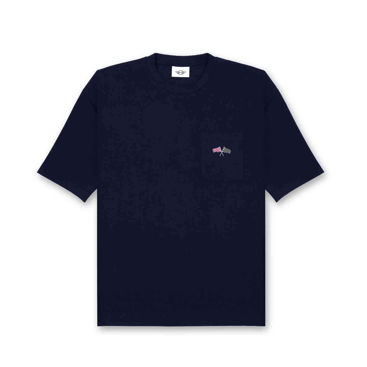 MINI Oxford T-Shirt Unisex Indigo Sunset Blue Oversized Fit view 2