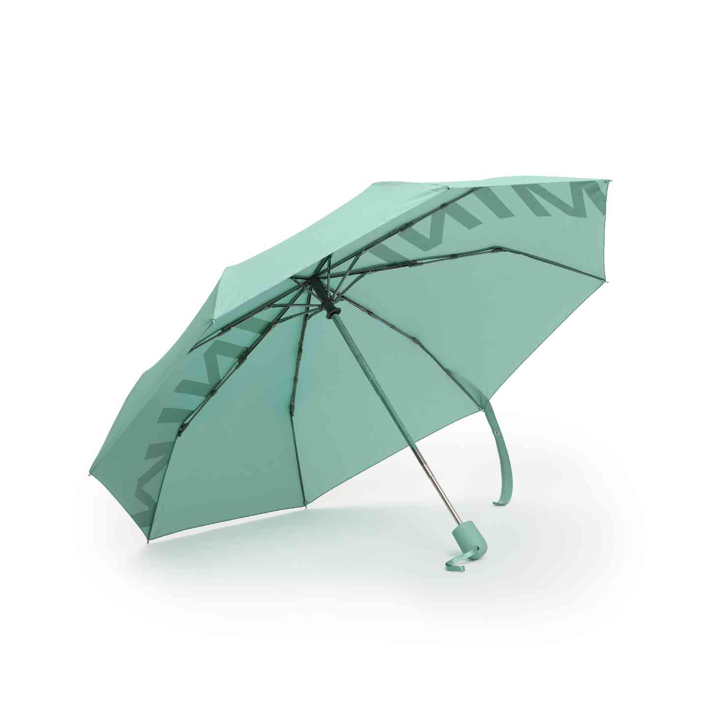 MINI Wordmark Foldable Umbrella Ocean Wave Green view 2