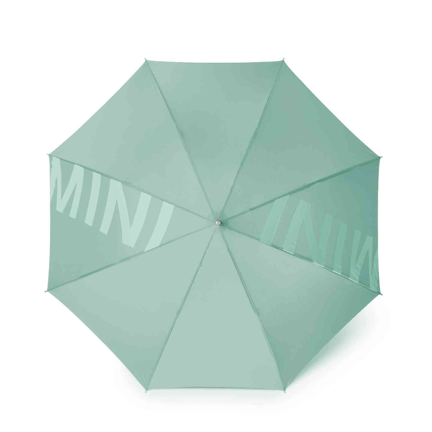 MINI Wordmark Walking Stick Umbrella Ocean Wave Green