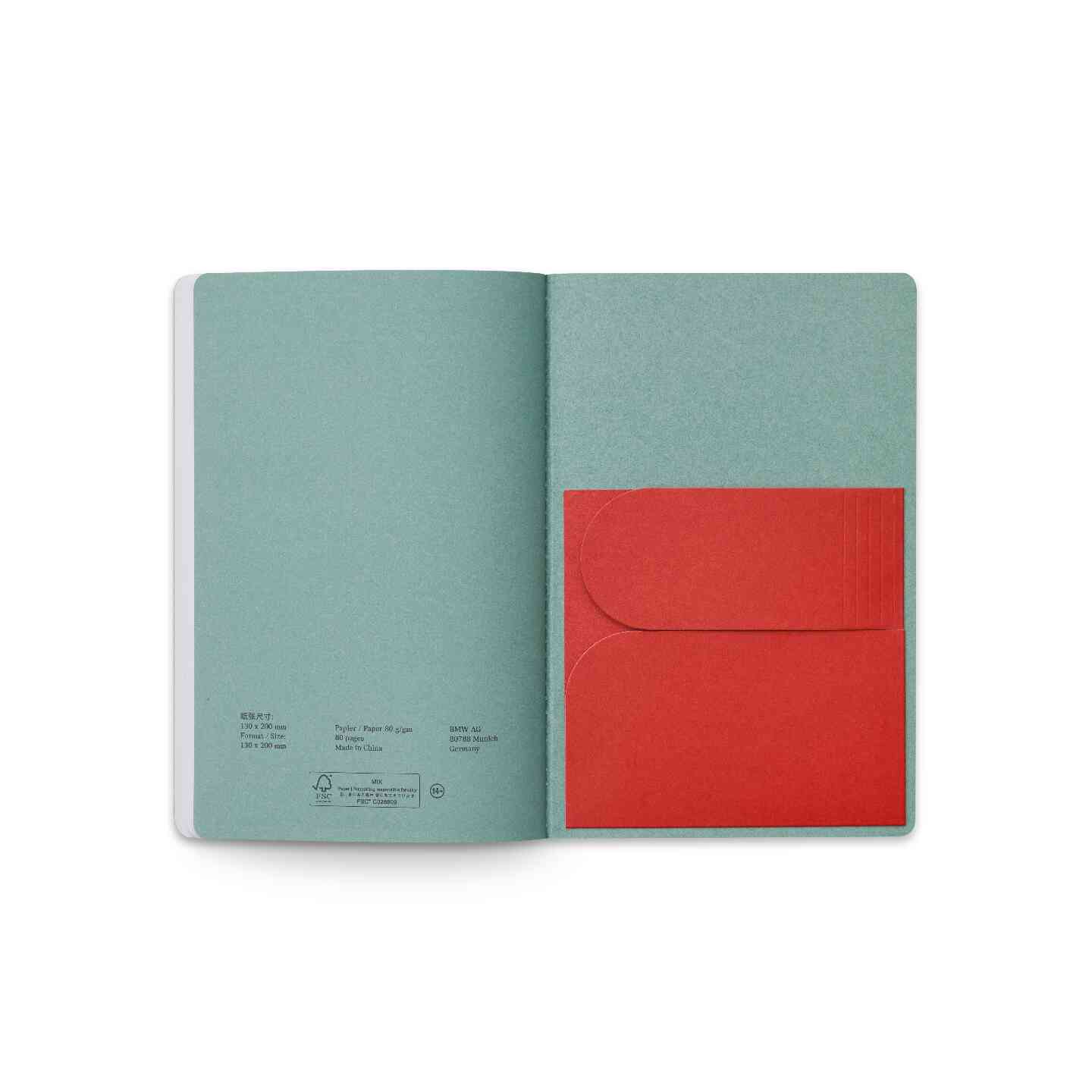 MINI Notebook White Ocean Wave Green view 3