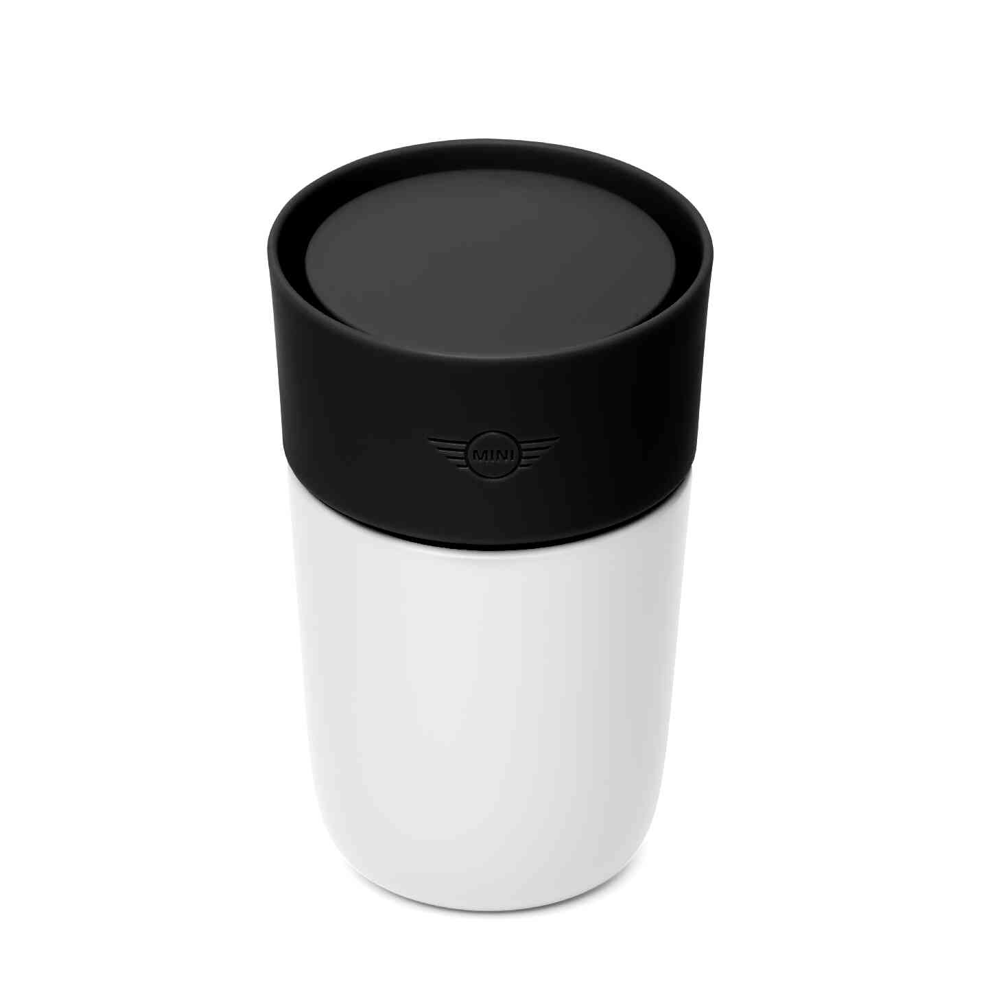 MINI Travel Mug 300 ml White Black view 2