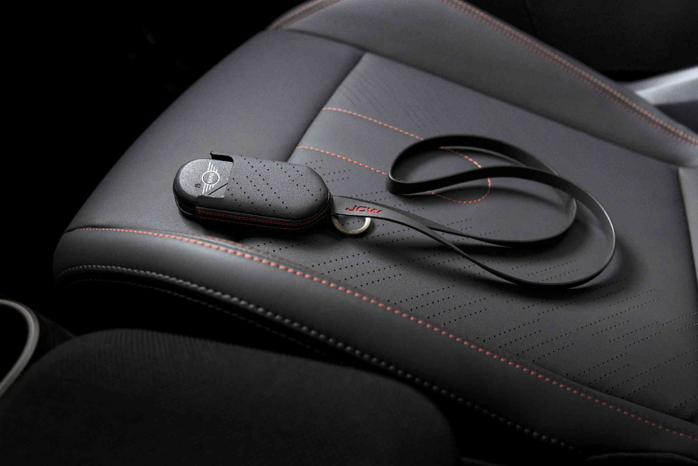 JCW key case with lanyard