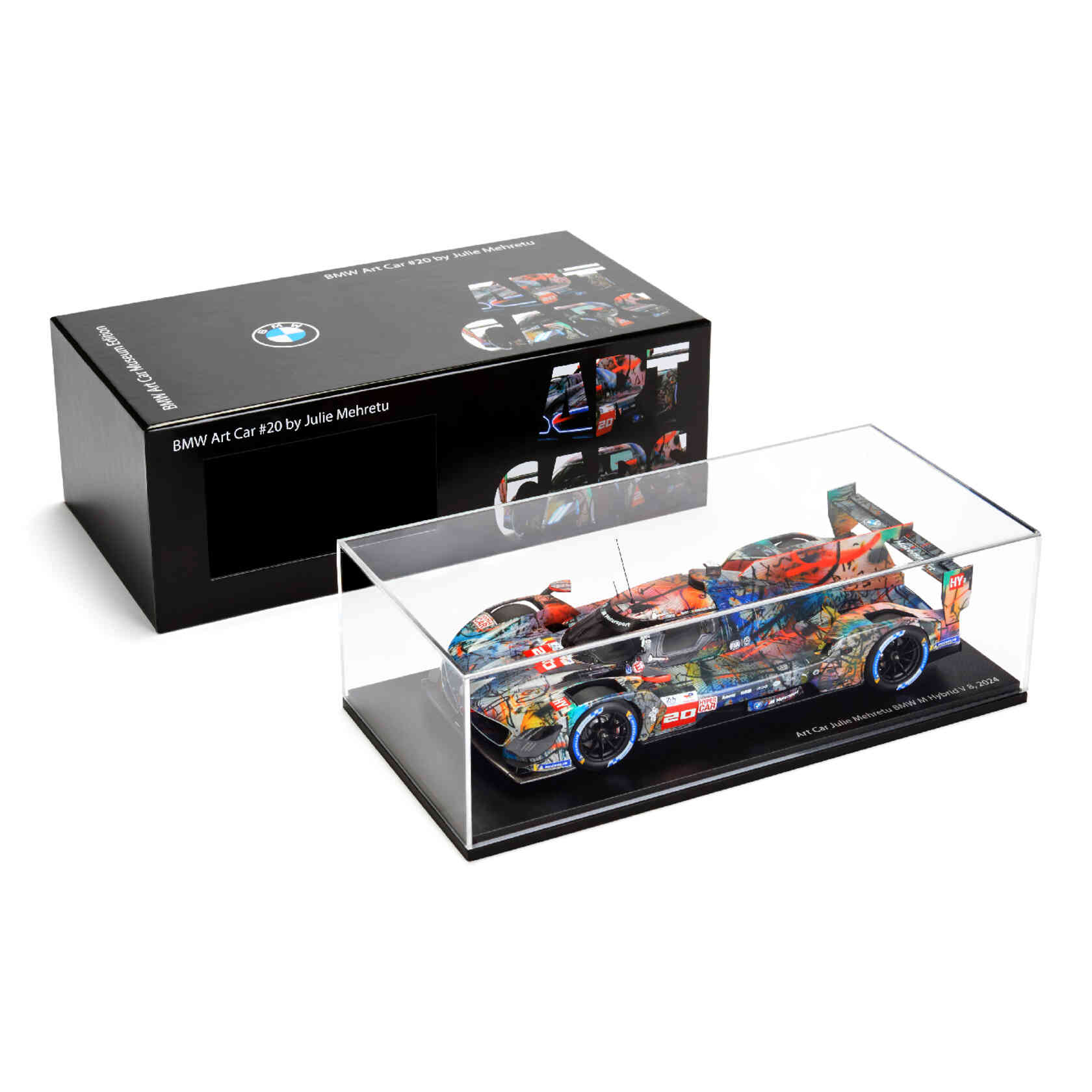 BMW Miniature Art Car #20 Julie Mehretu, M Hybrid V8 view 2
