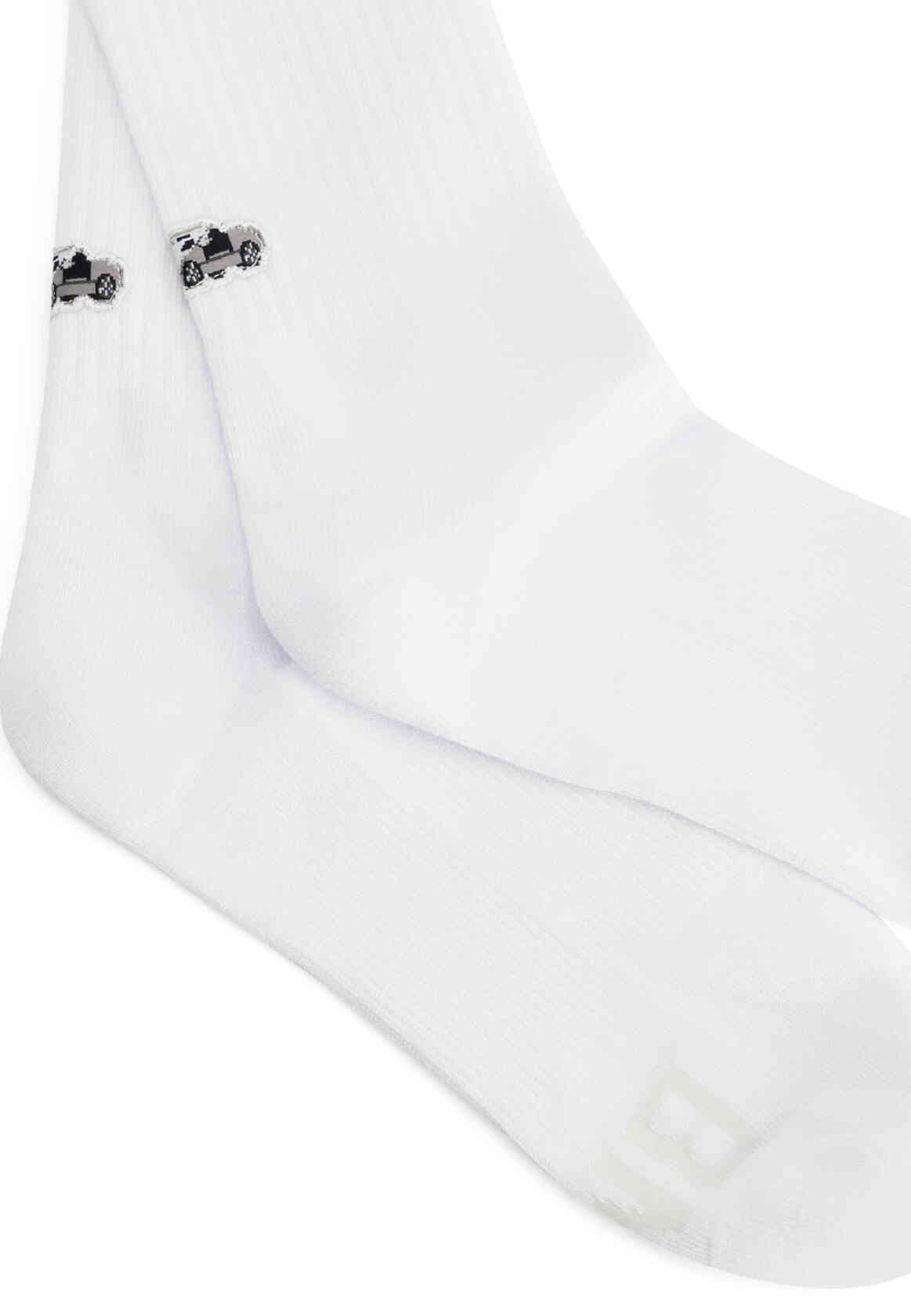 BMW Socks Z1 Pixel Patch White
