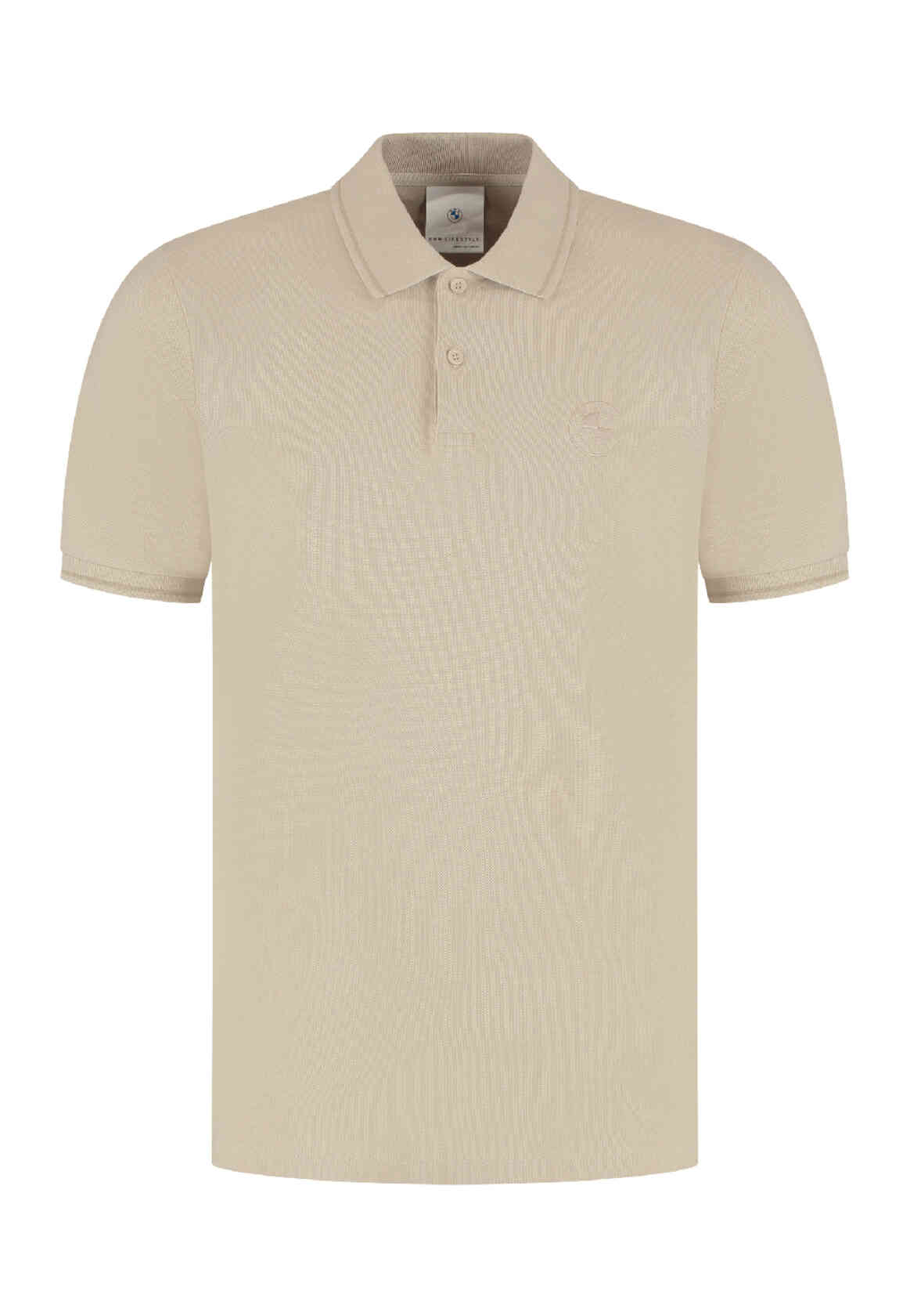 BMW Poloshirt Mens Beige