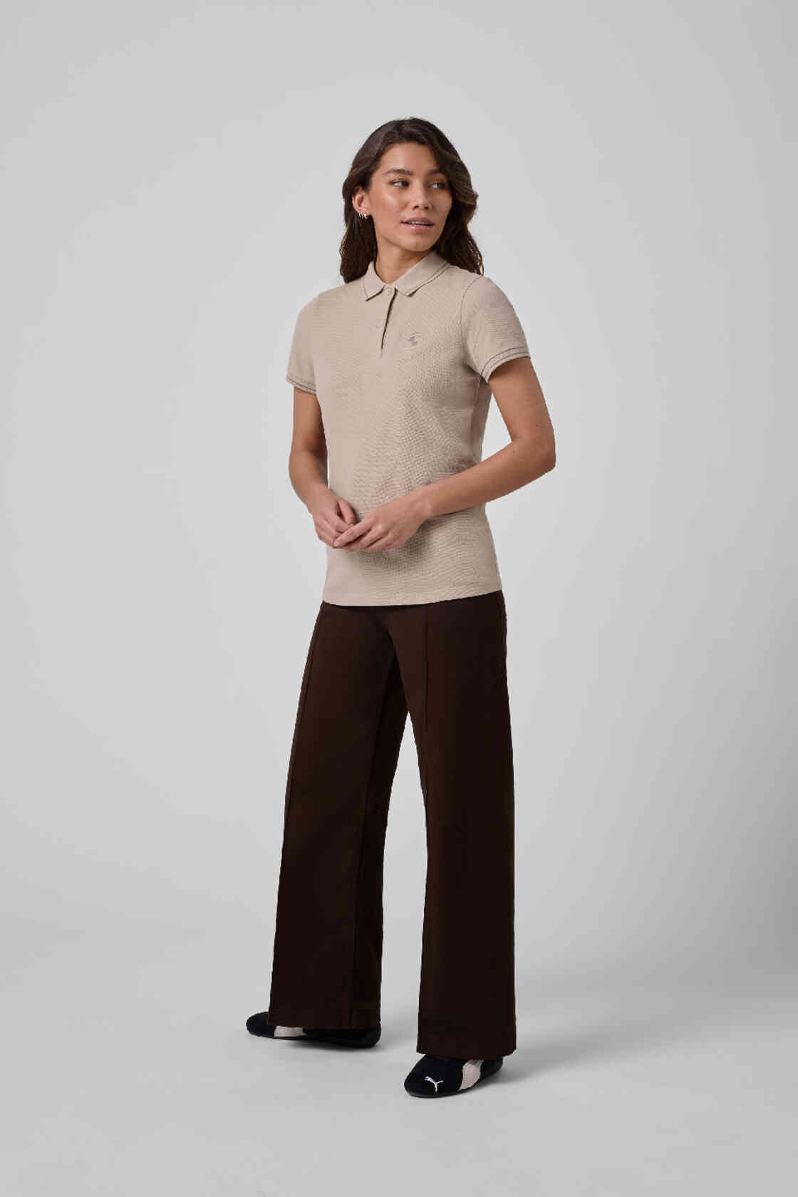 BMW Poloshirt Ladies Beige view 3