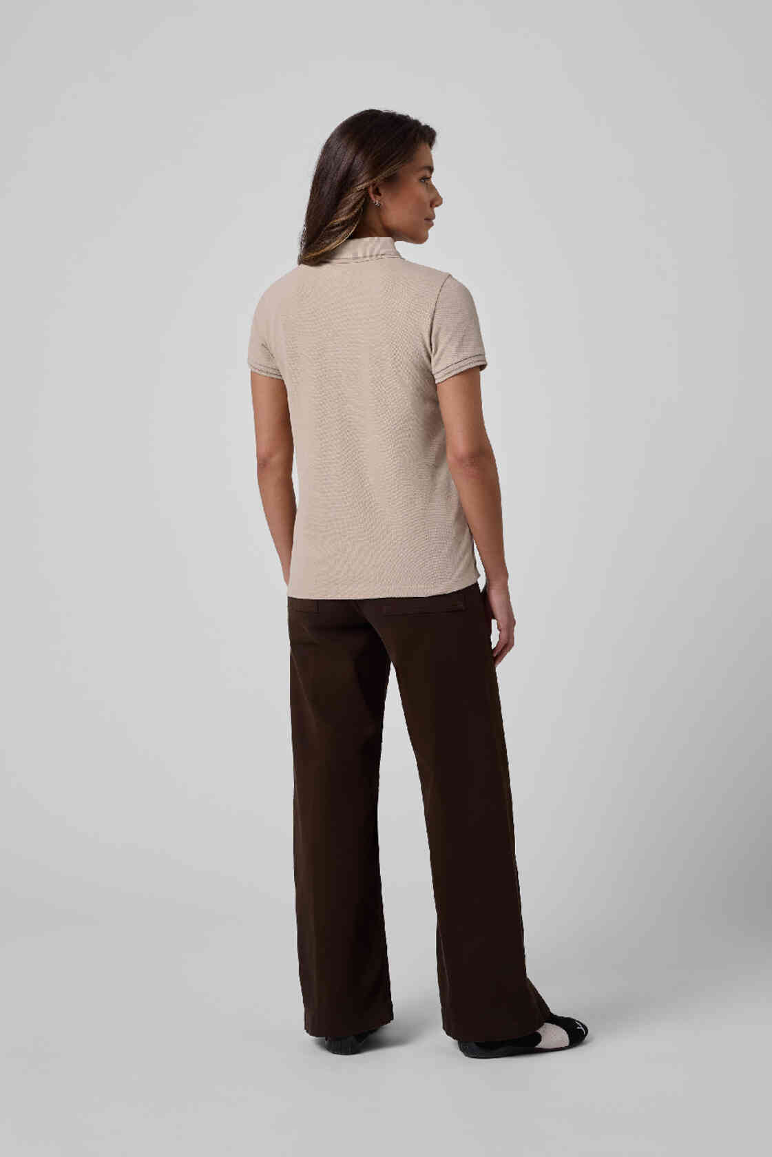 BMW Poloshirt Ladies Beige view 4