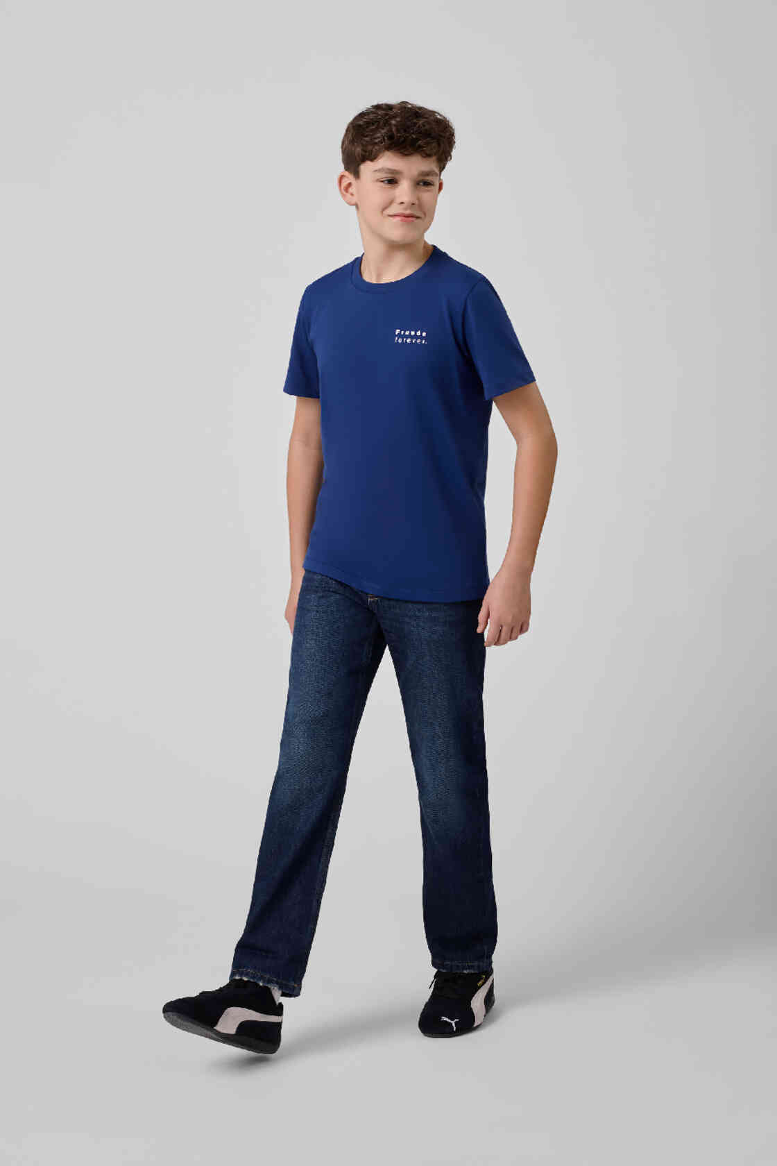 BMW T-Shirt Logo Reverse Kids Blue