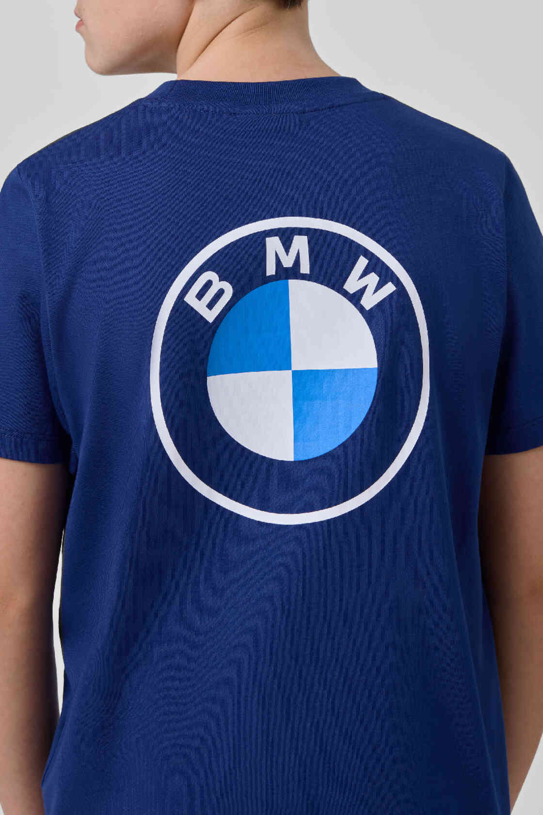 BMW T-Shirt Logo Reverse Kids Blue view 2