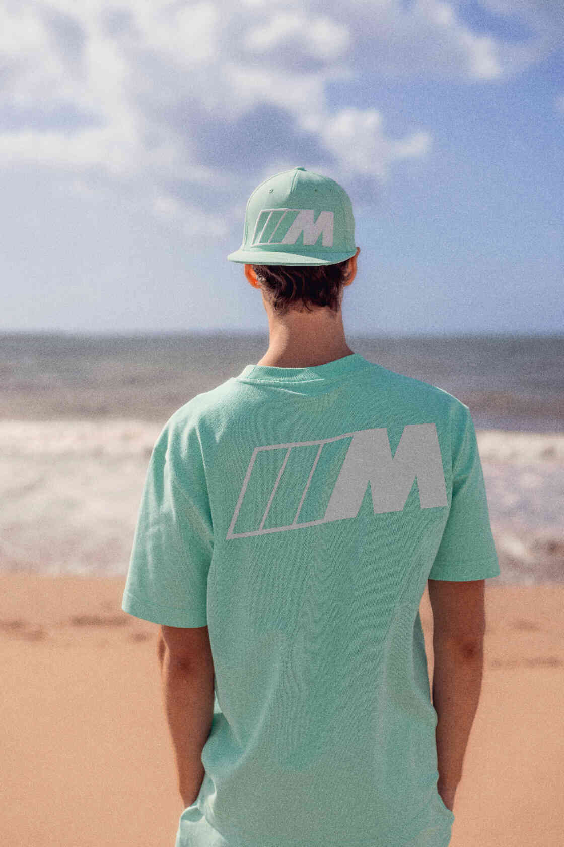 BMW M T-Shirt Logo Reverse Unisex Mint view 2