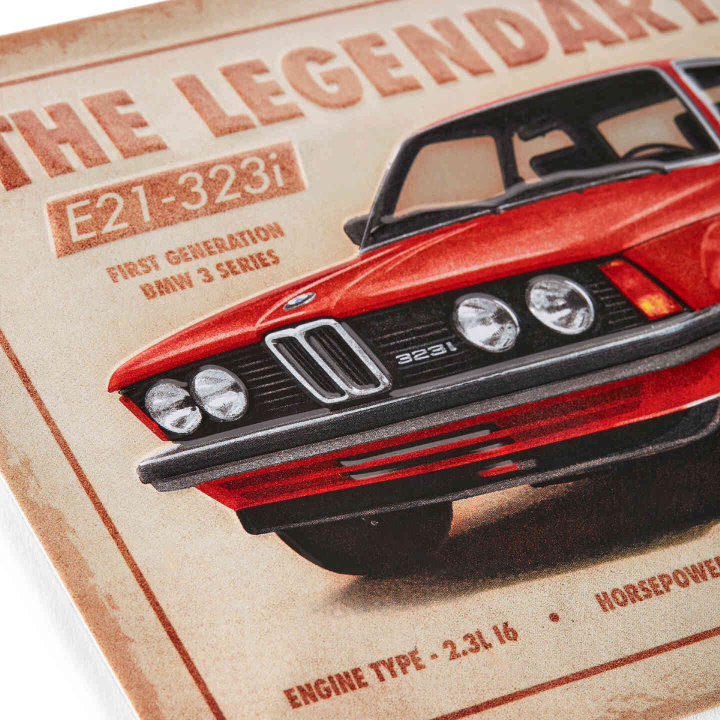 BMW Metal Sign E21 view 2
