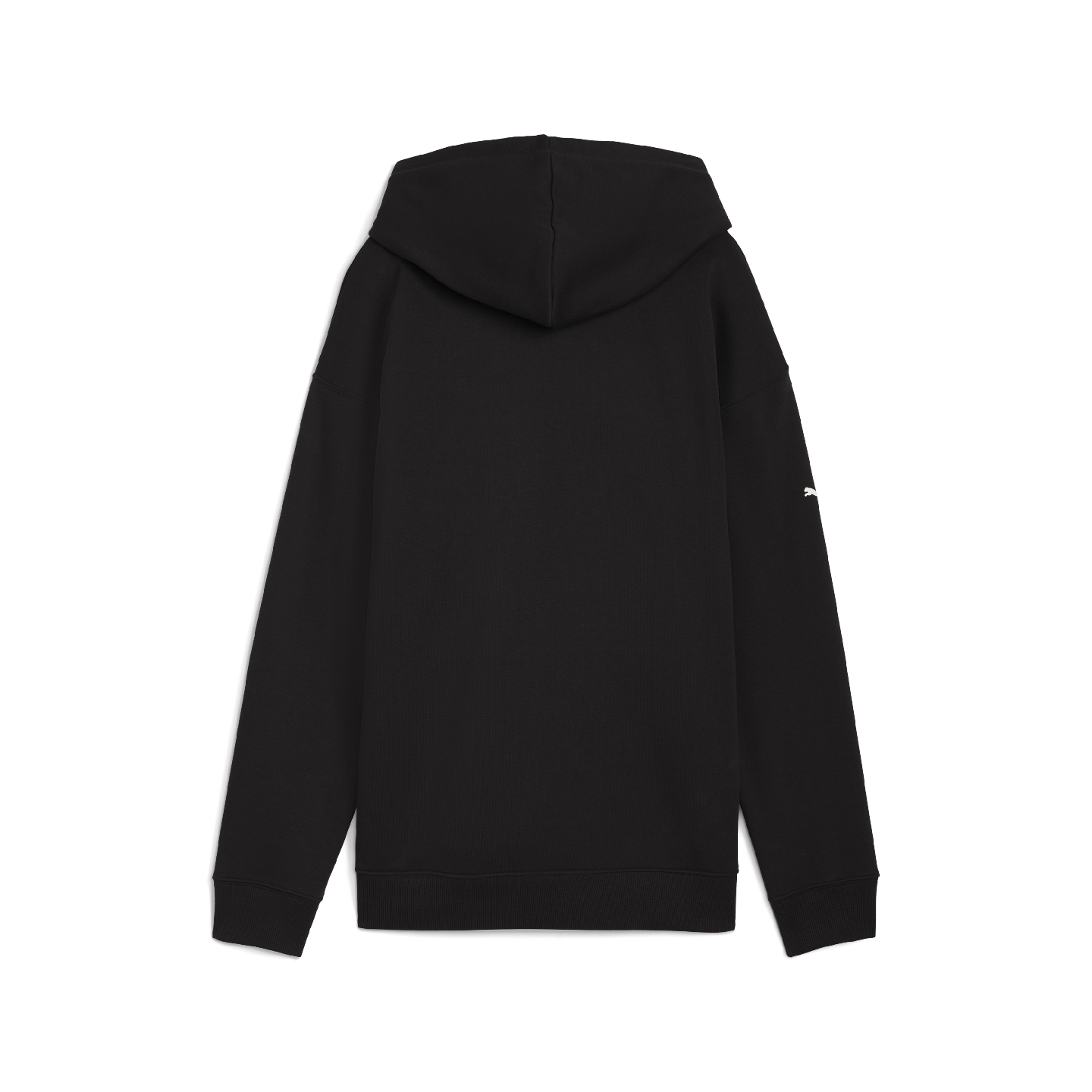 PUMA BMW M Motorsport Women's Essential Hoodie Fleece Black Relaxed Fit view 2