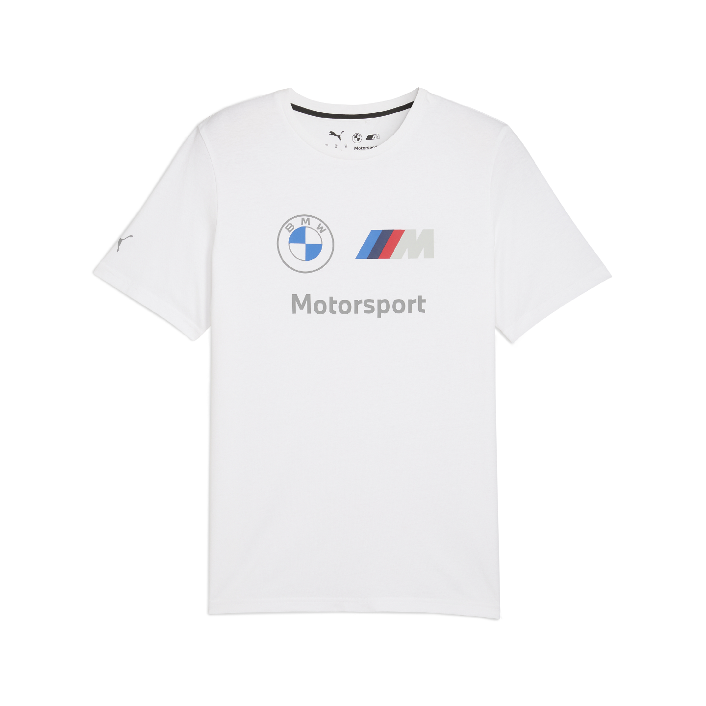 PUMA BMW M Motorsport Men’s Essential Logo Tee Black Regular Fit 