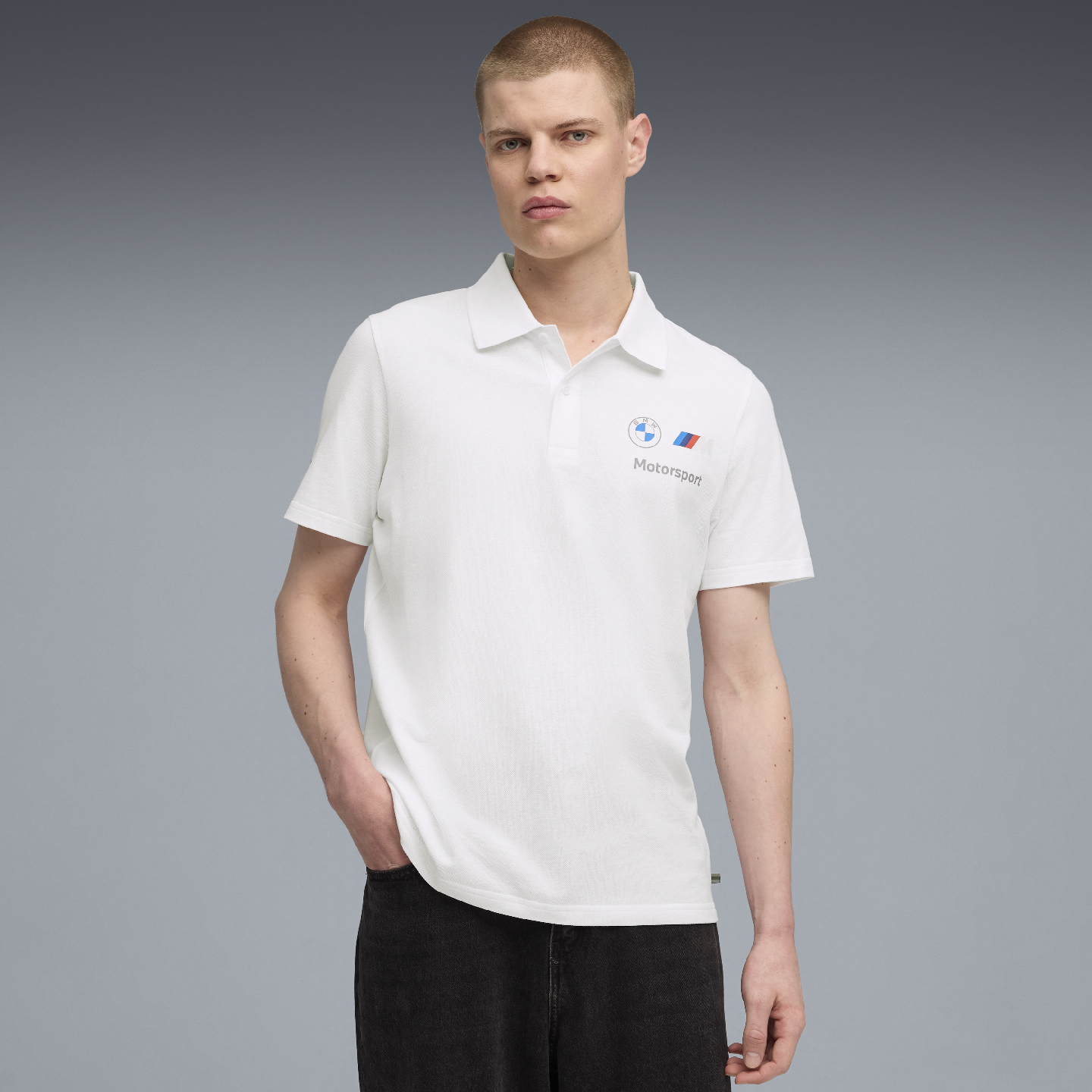 PUMA BMW M Motorsport Essential Polo II White Regular Fit view 3