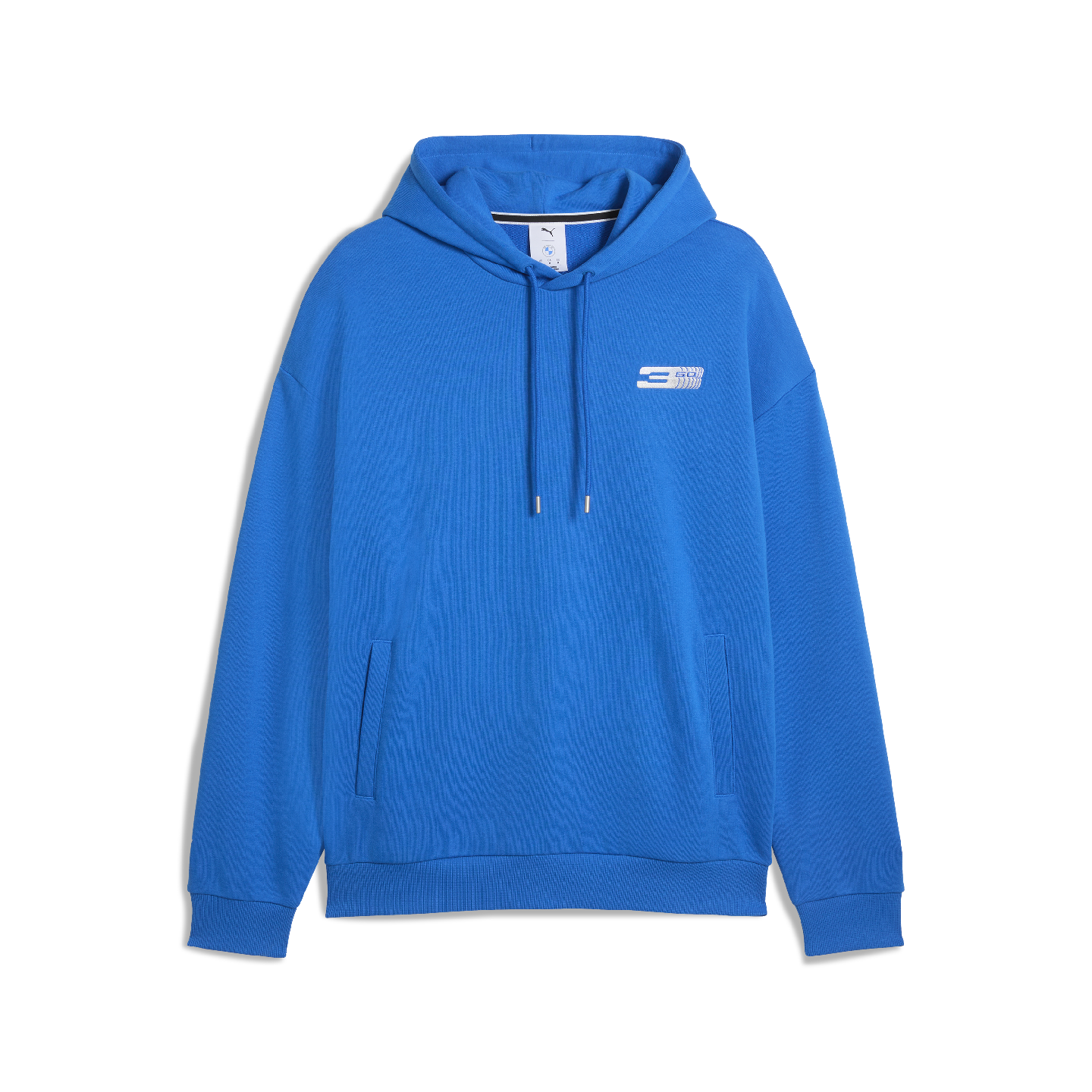 PUMA BMW 50 Years of 3 Series Unisex Slogan Hoodie Blue Relaxed Fit