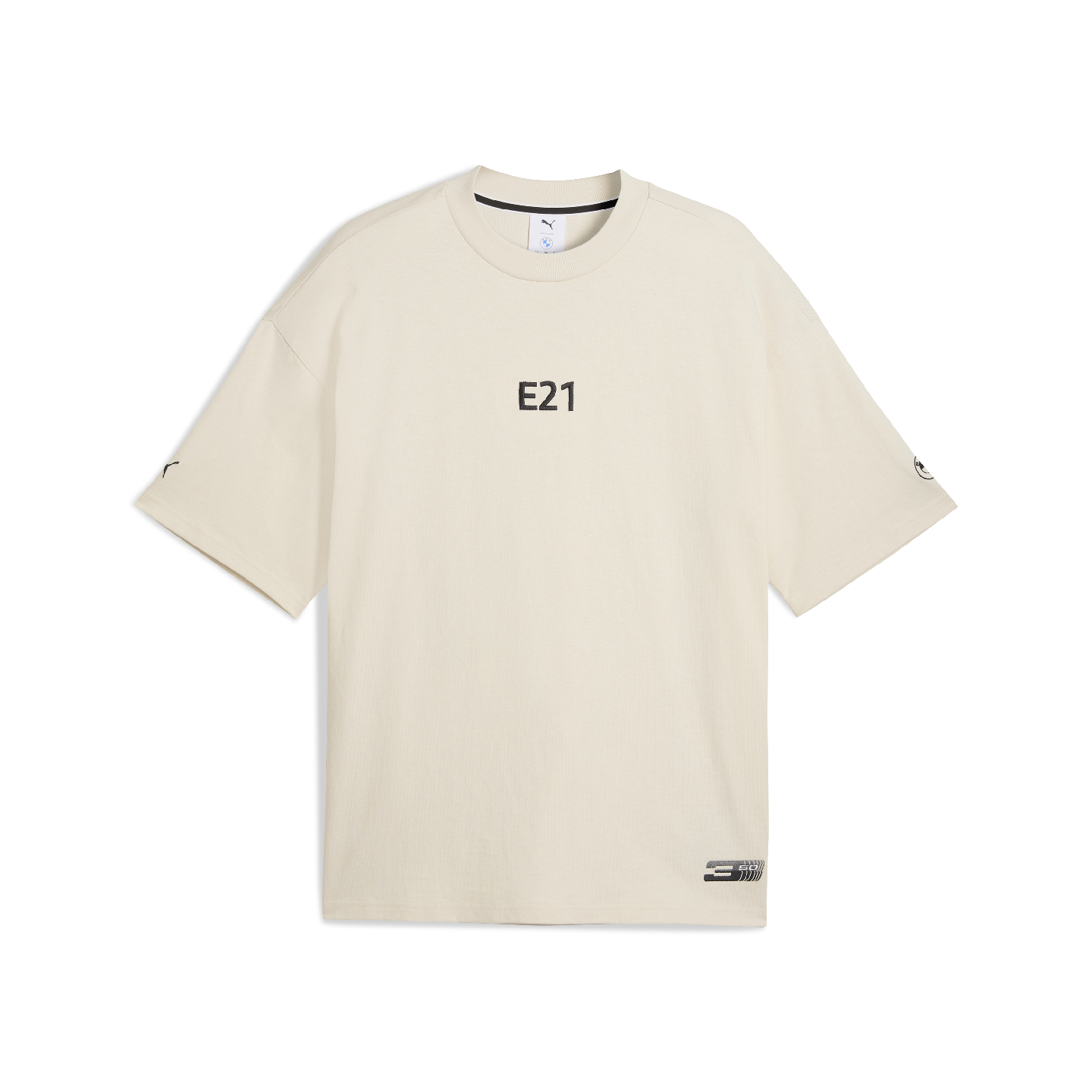 PUMA BMW 50 Years of 3 Series E21 Graphic Car Unisex T-Shirt Beige Relaxed Fit view 2