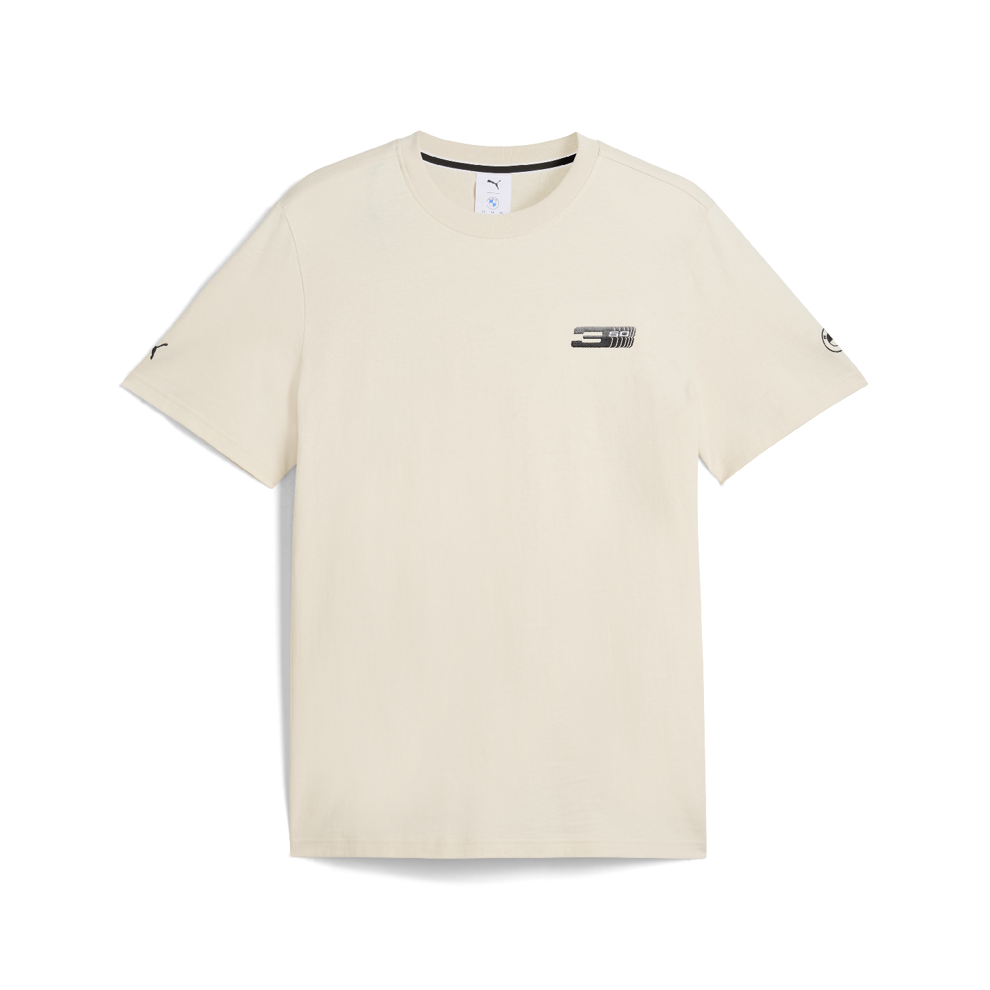 PUMA BMW 50 Years of 3 Series Graphic Car Unisex T-Shirt Beige Relaxed Fit view 2