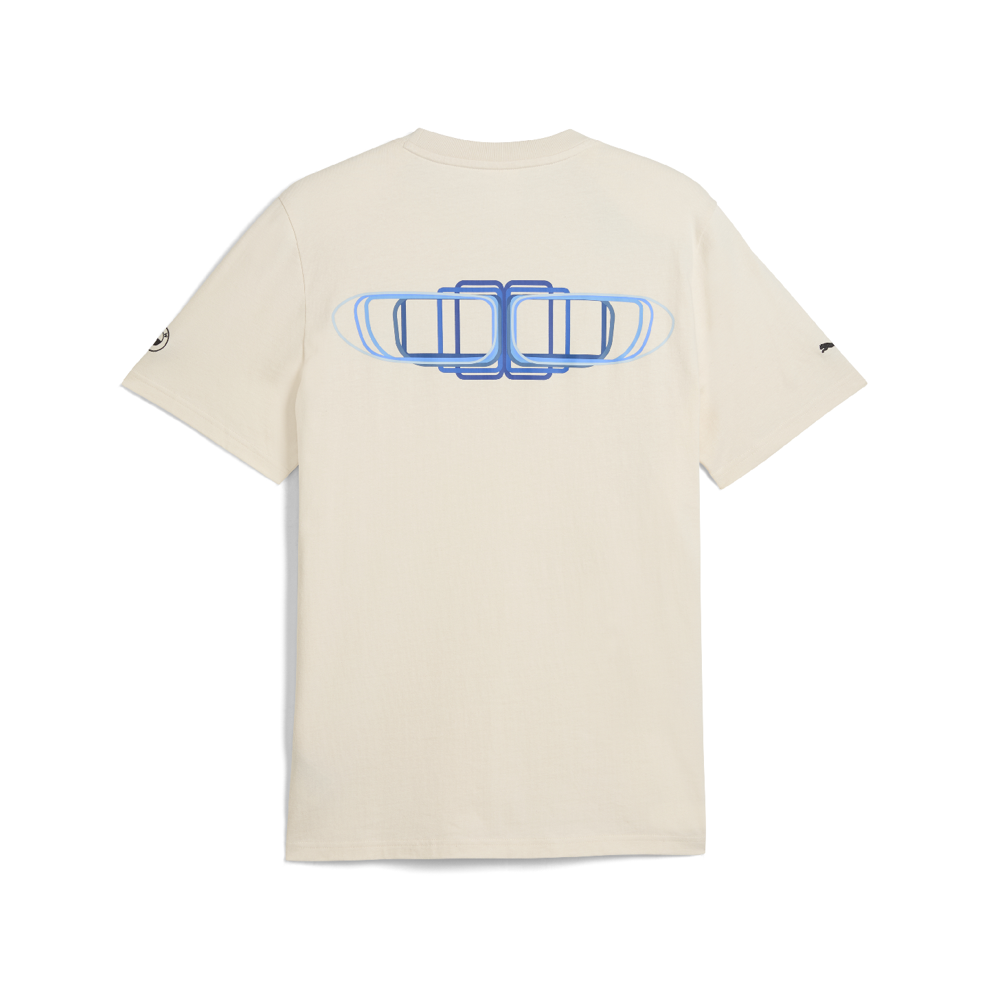 PUMA BMW 50 Years of 3 Series Graphic Car Unisex T-Shirt Beige Relaxed Fit