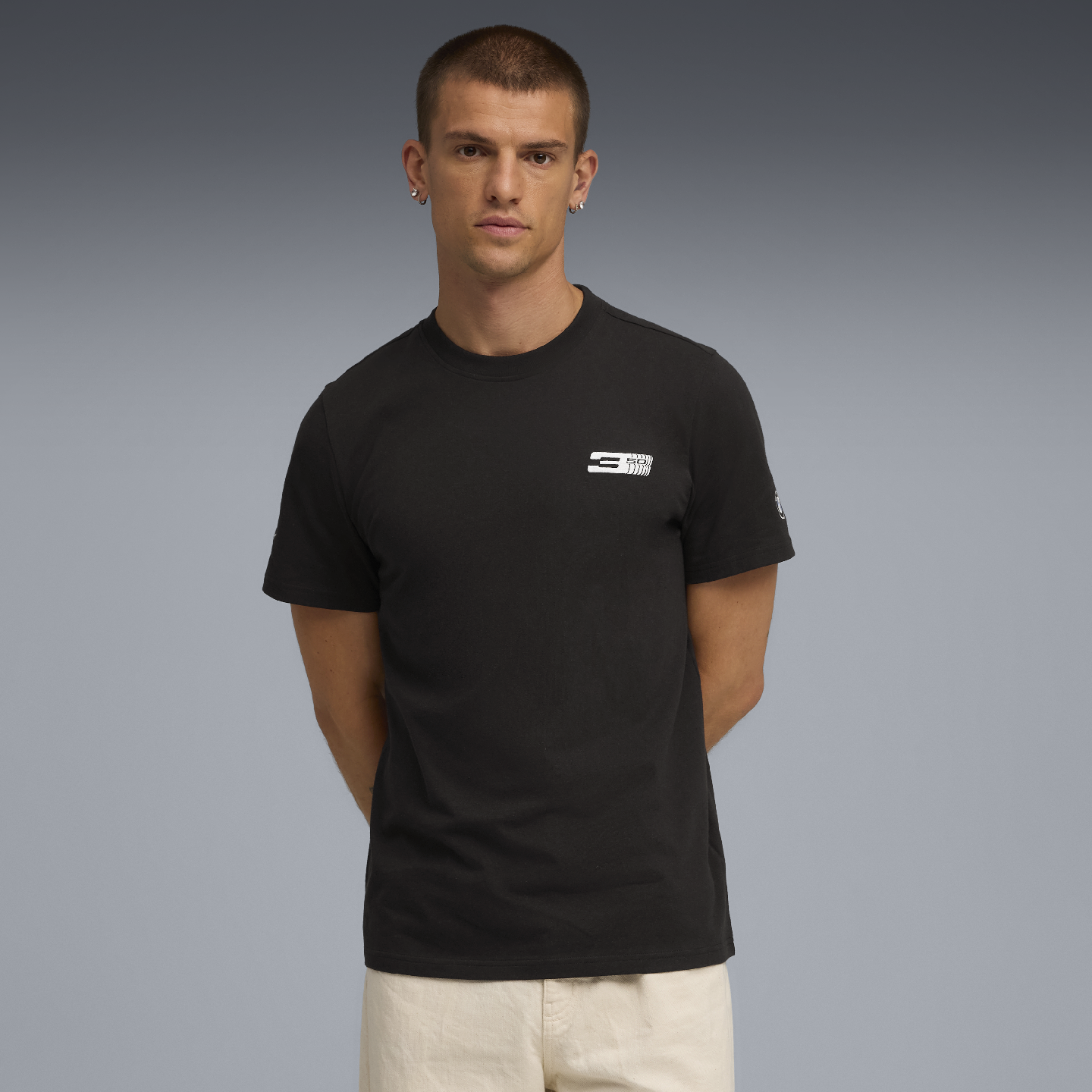 PUMA BMW 50 Years of 3 Series Unisex Graphic Car T-Shirt Black Relaxed Fit view 4