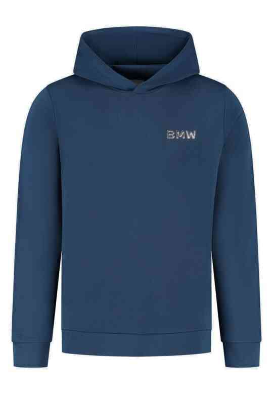 BMW Unisex Sweathoodie Blue Regular Fit