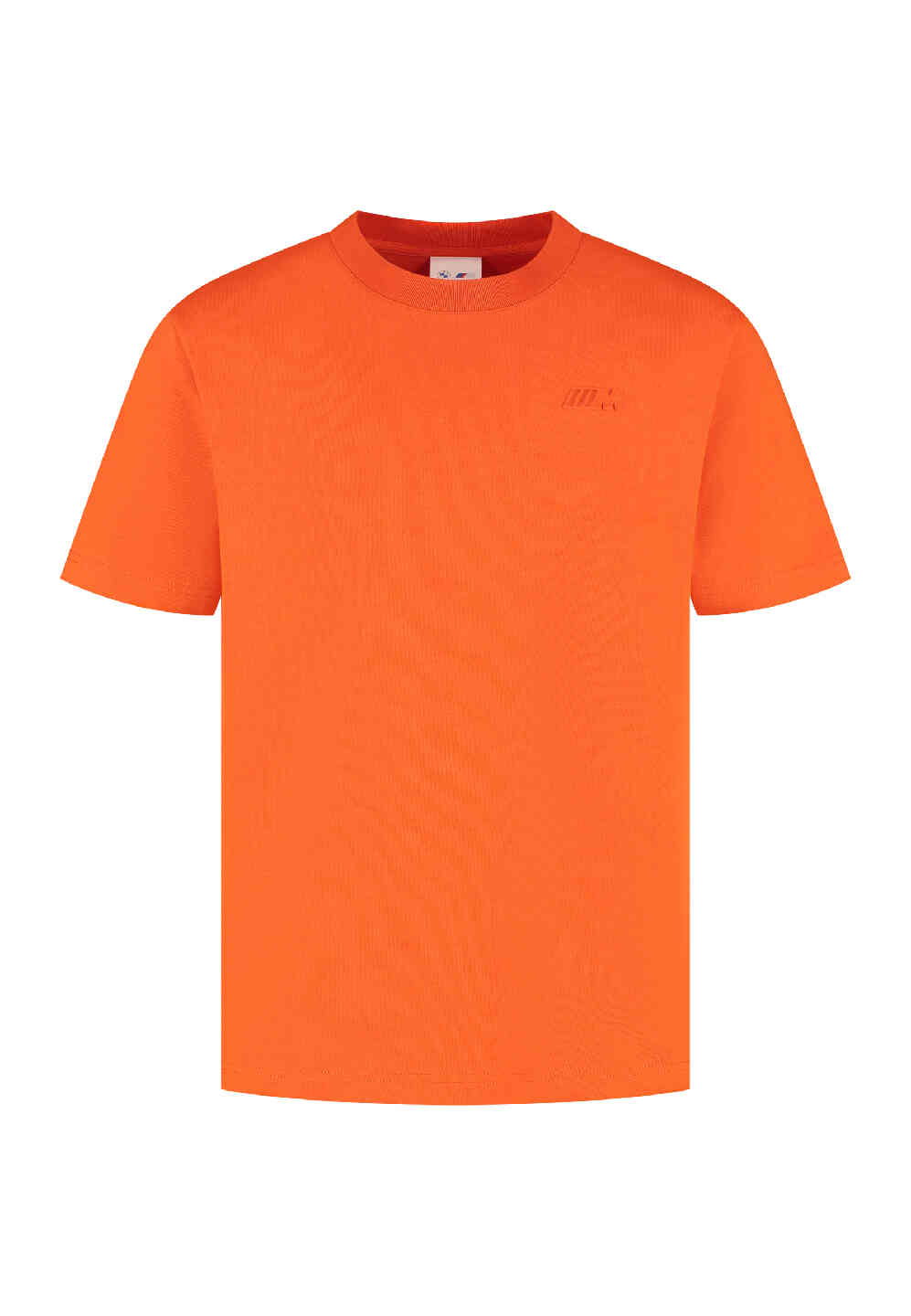 BMW M Unisex T-Shirt Logo Reverse Orange Oversized Fit view 2