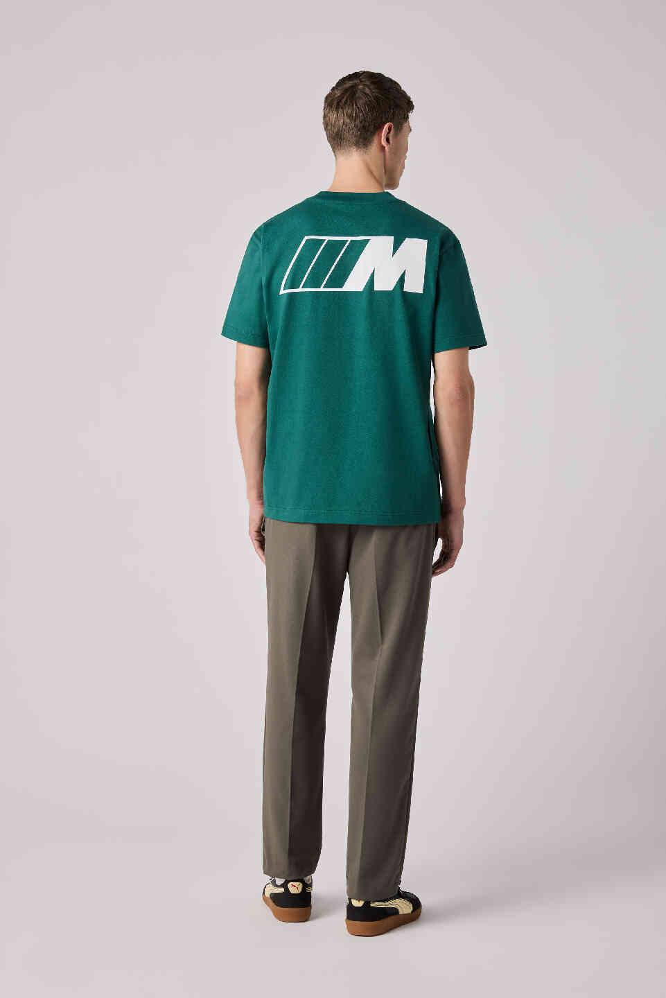 BMW M Unisex T-Shirt Logo Reverse Green Oversized Fit view 3