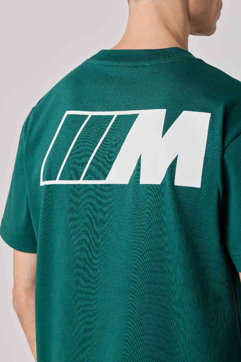 BMW M Unisex T-Shirt Logo Reverse Green Oversized Fit view 6