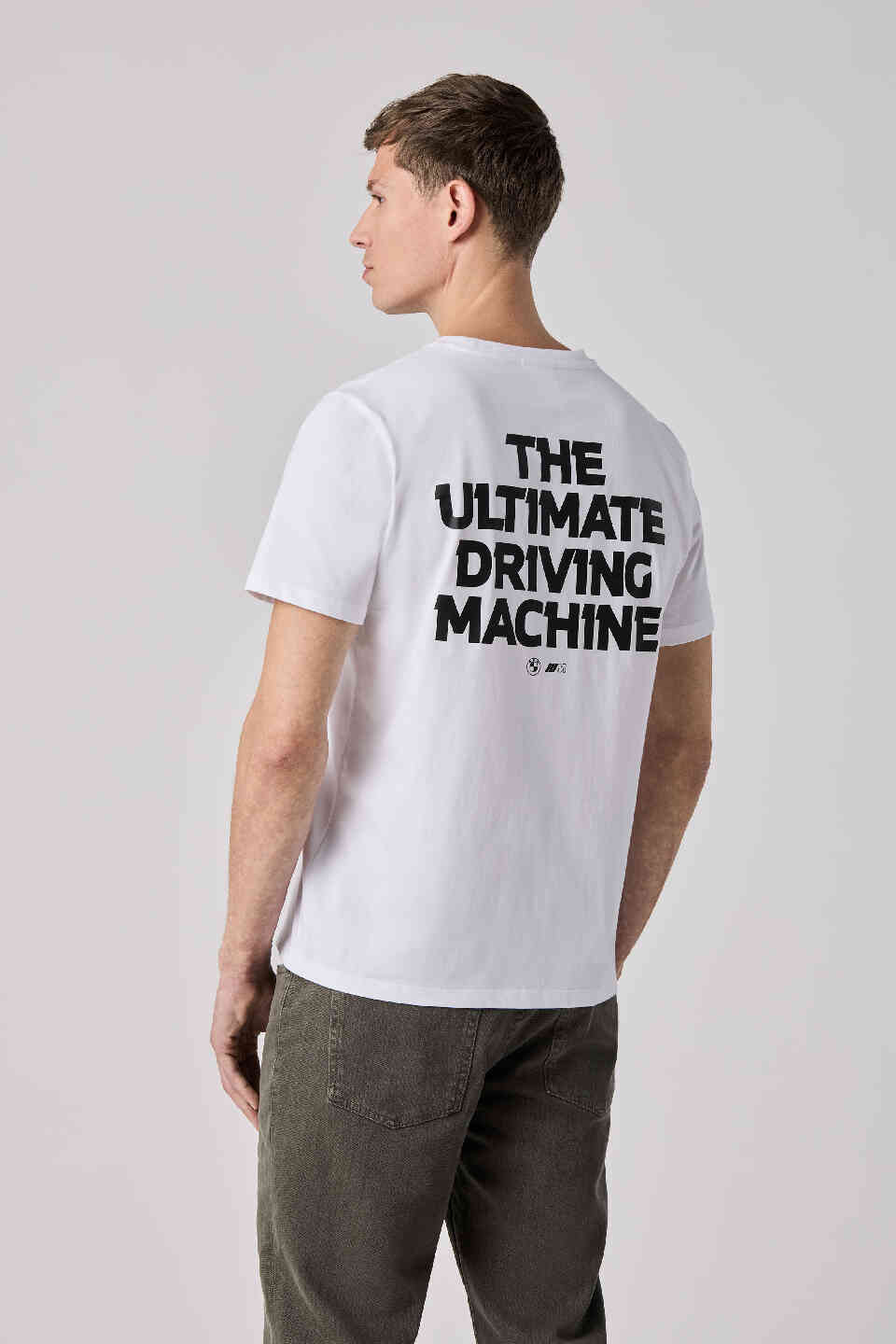 BMW M Unisex T-Shirt The Ultimate Driving Machine White Regular Fit view 3