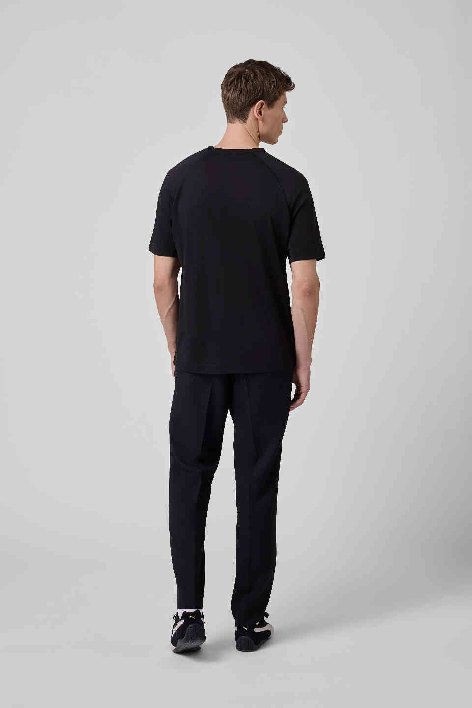 BMW M Unisex T-Shirt Merino Black Regular Fit view 4