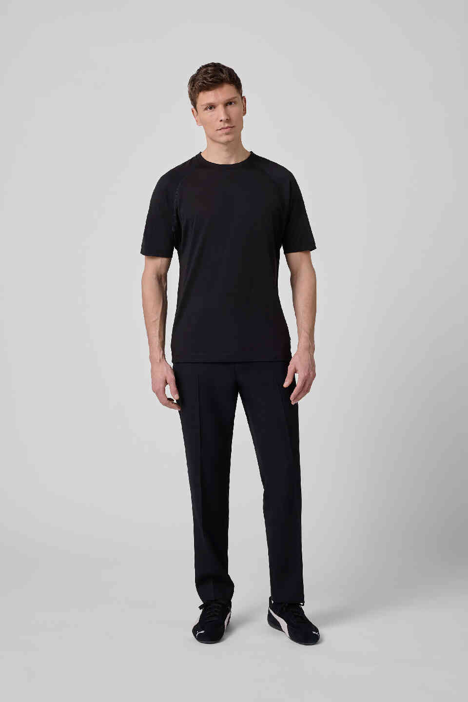 BMW M Unisex T-Shirt Merino Black Regular Fit view 3