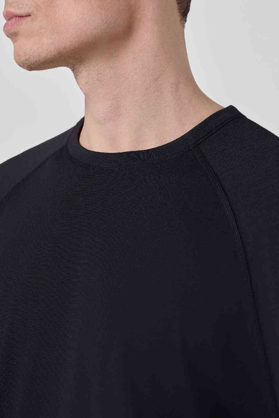 BMW M Unisex Longsleeve T-Shirt Merino Black Regular Fit view 6