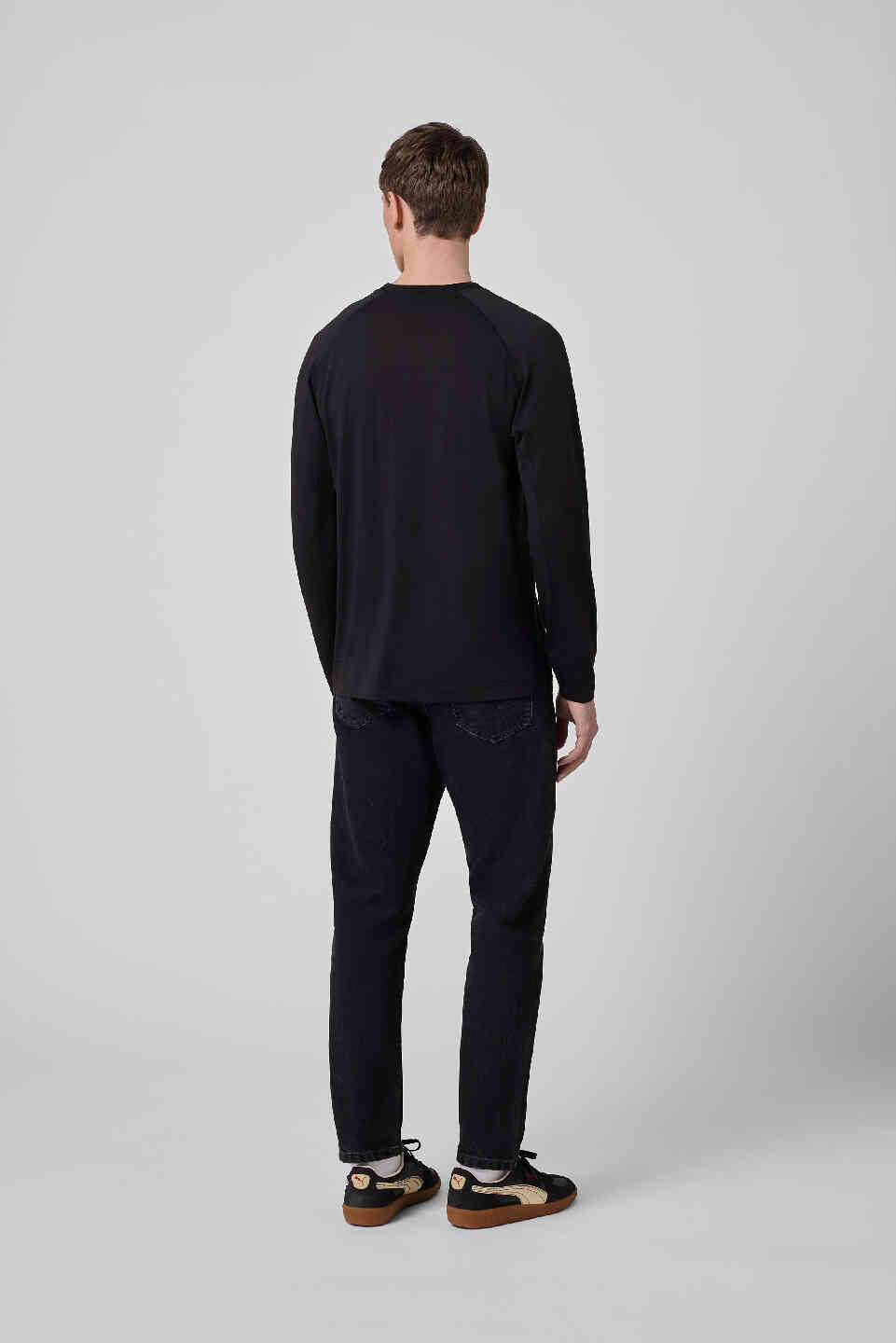 BMW M Unisex Longsleeve T-Shirt Merino Black Regular Fit view 4