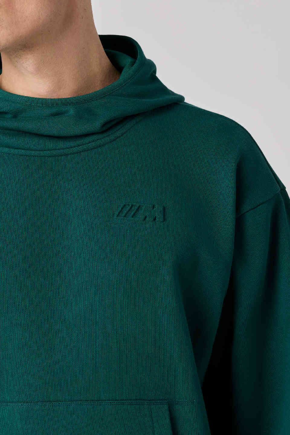 BMW M Unisex Sweathoodie Logo Reverse Green Oversized Fit view 4