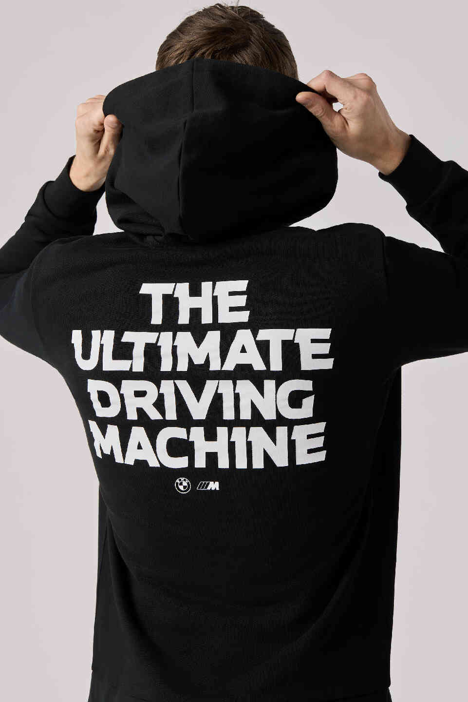 BMW M Unisex Sweathoodie The Ultimate Driving Machine Black Regular Fit view 3