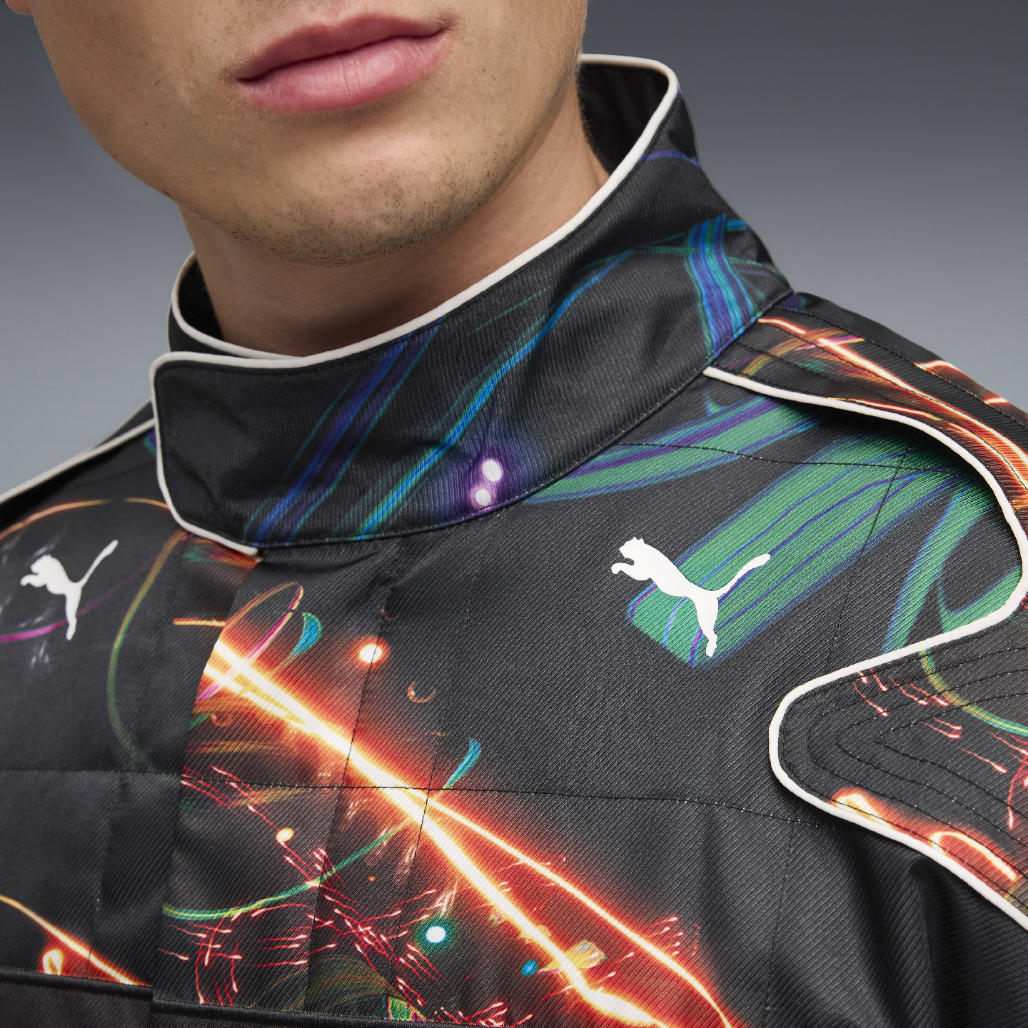 PUMA BMW M Motorsport Cao Fei Unisex  Racer Jacket Black Relaxed Fit view 6