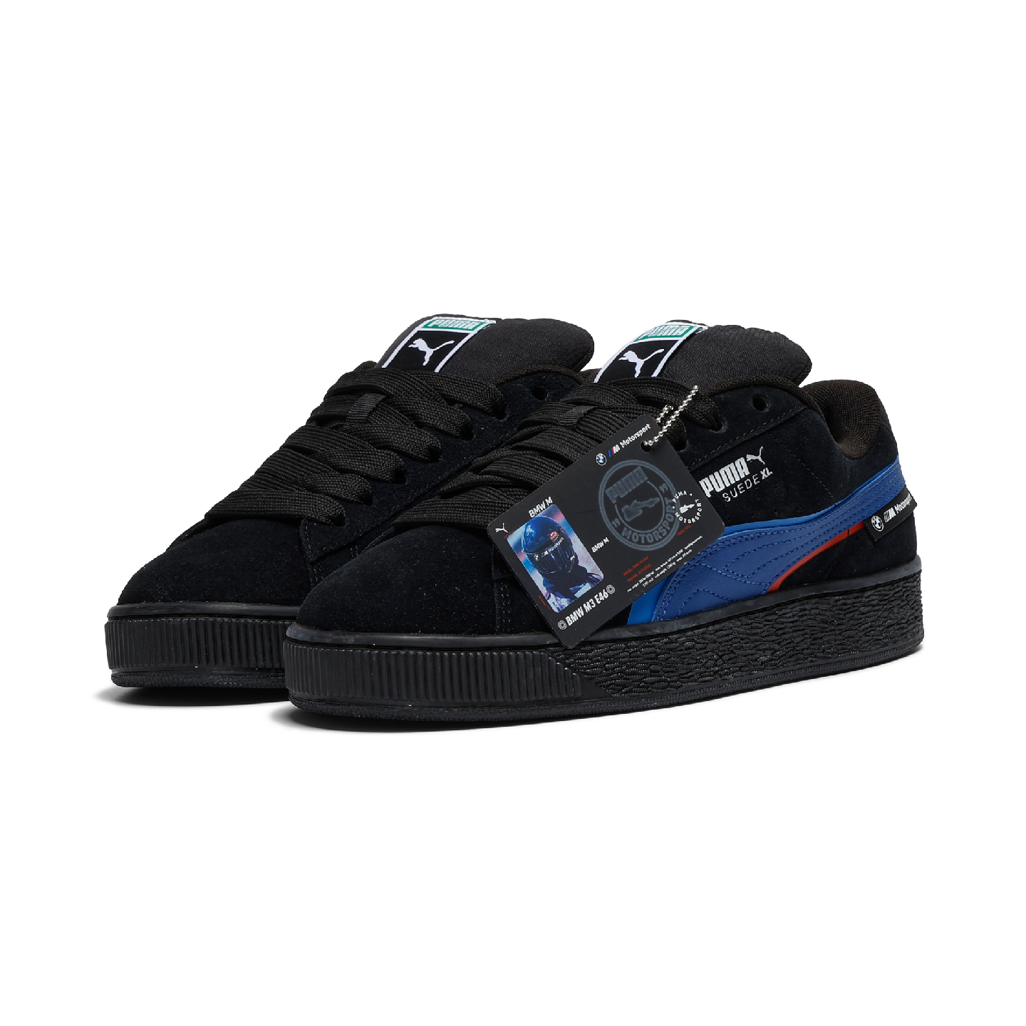 BMW M Motorsport PUMA Suede XL Unisex Trainers Black view 4