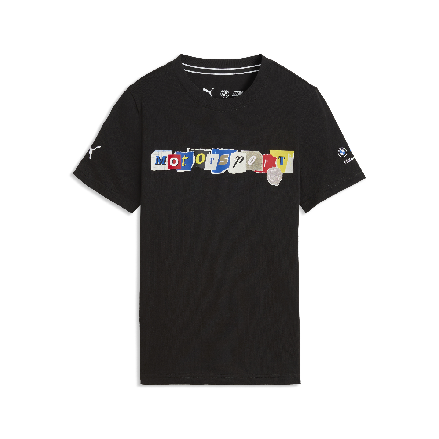 PUMA BMW M Motorsport Kid's Sportswear Graphic Tee Black Regular Fit 