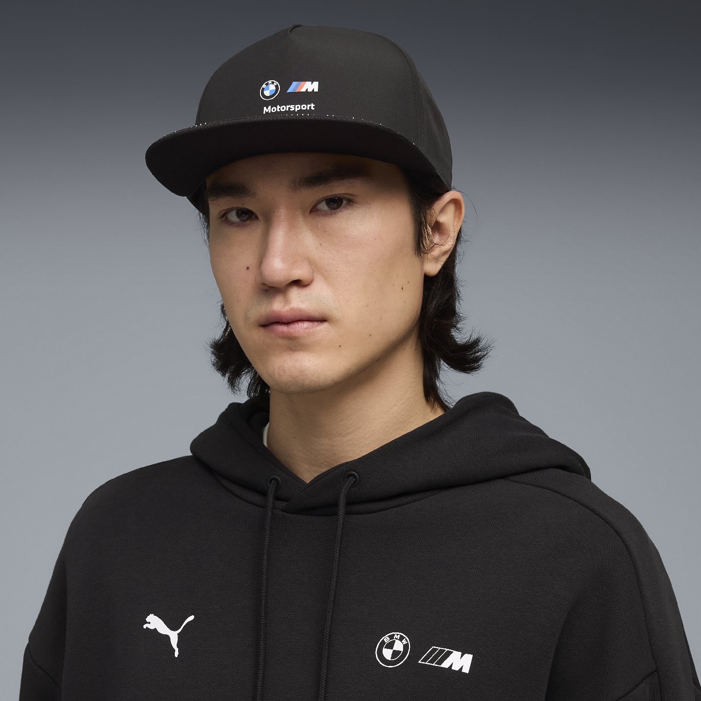 BMW M Motorsport Flat Brim Cap Black view 3