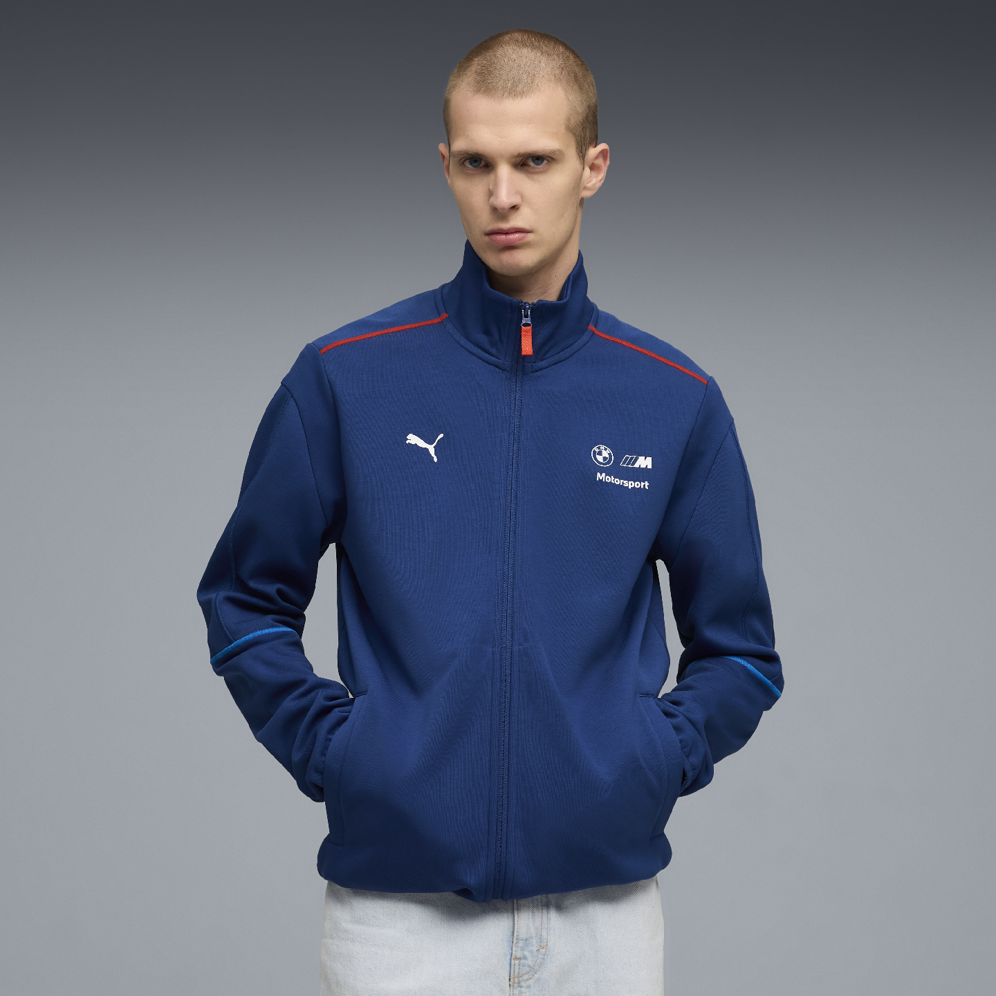  PUMA BMW M Motorsport Men's Sportswear MT7 Track Jacket Blue Regular Fit view 5