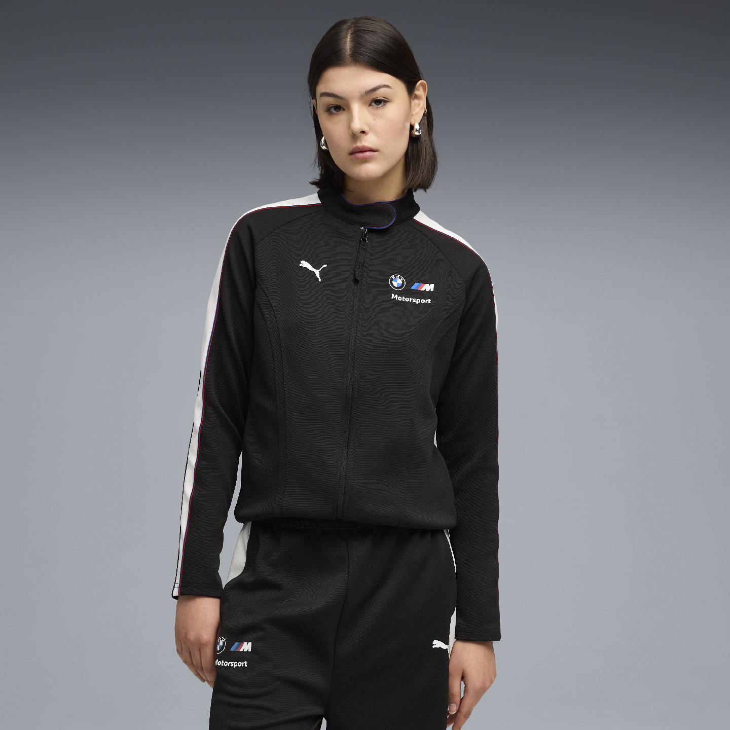 PUMA BMW M Motorsport Women's Lifestyle Jacket Black Regular Fit view 3