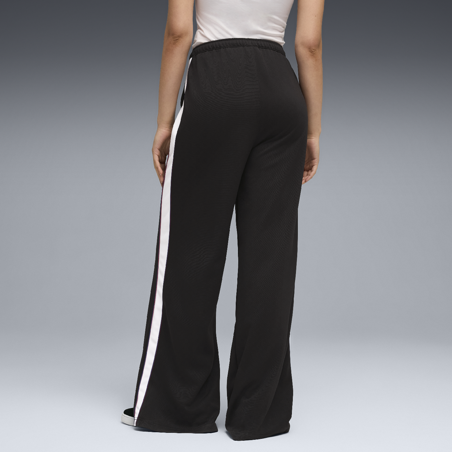 PUMA BMW M Motorsport Women's Lifestyle Pants Black Wide Leg view 4