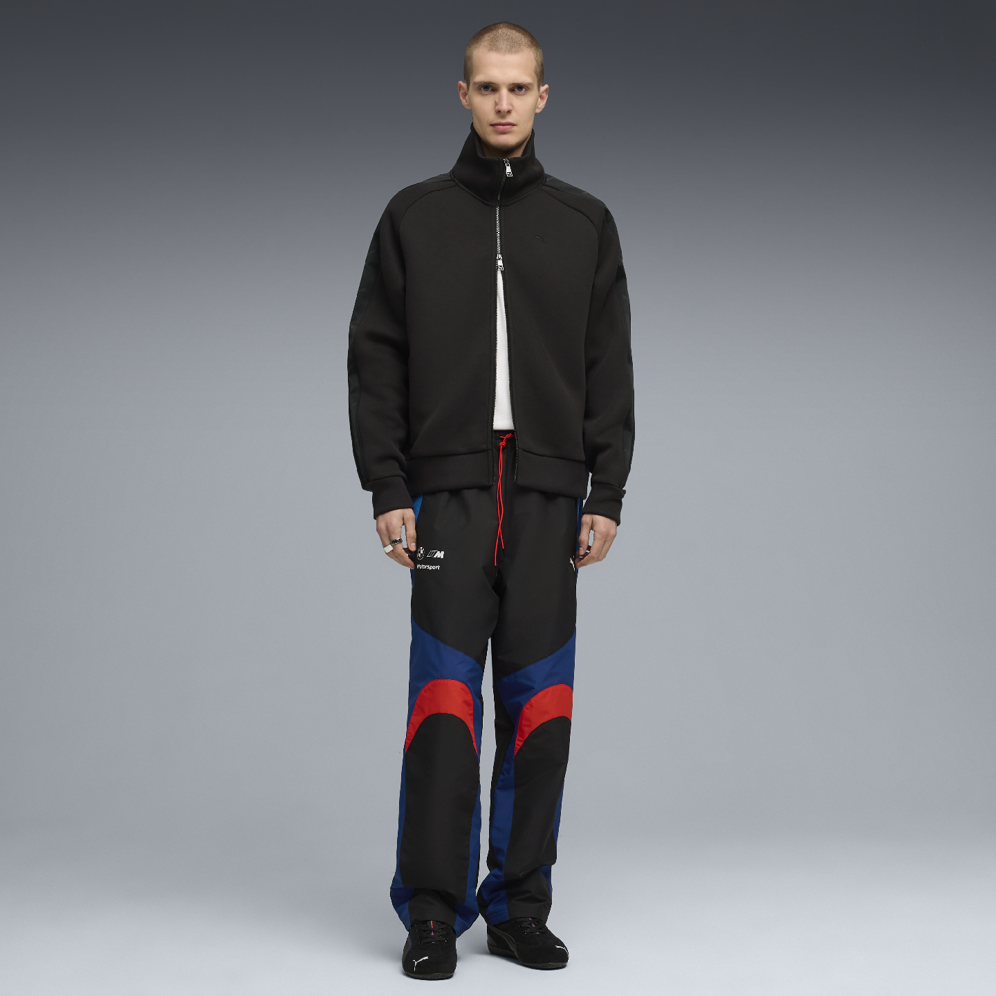   PUMA BMW M Motorsport Men's Lifestyle Pants Black Wide Leg view 5