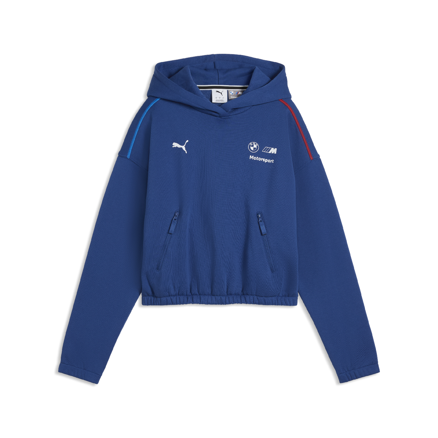 PUMA BMW M Motorsport Women's Hoodie SMU Blue Relaxed Fit