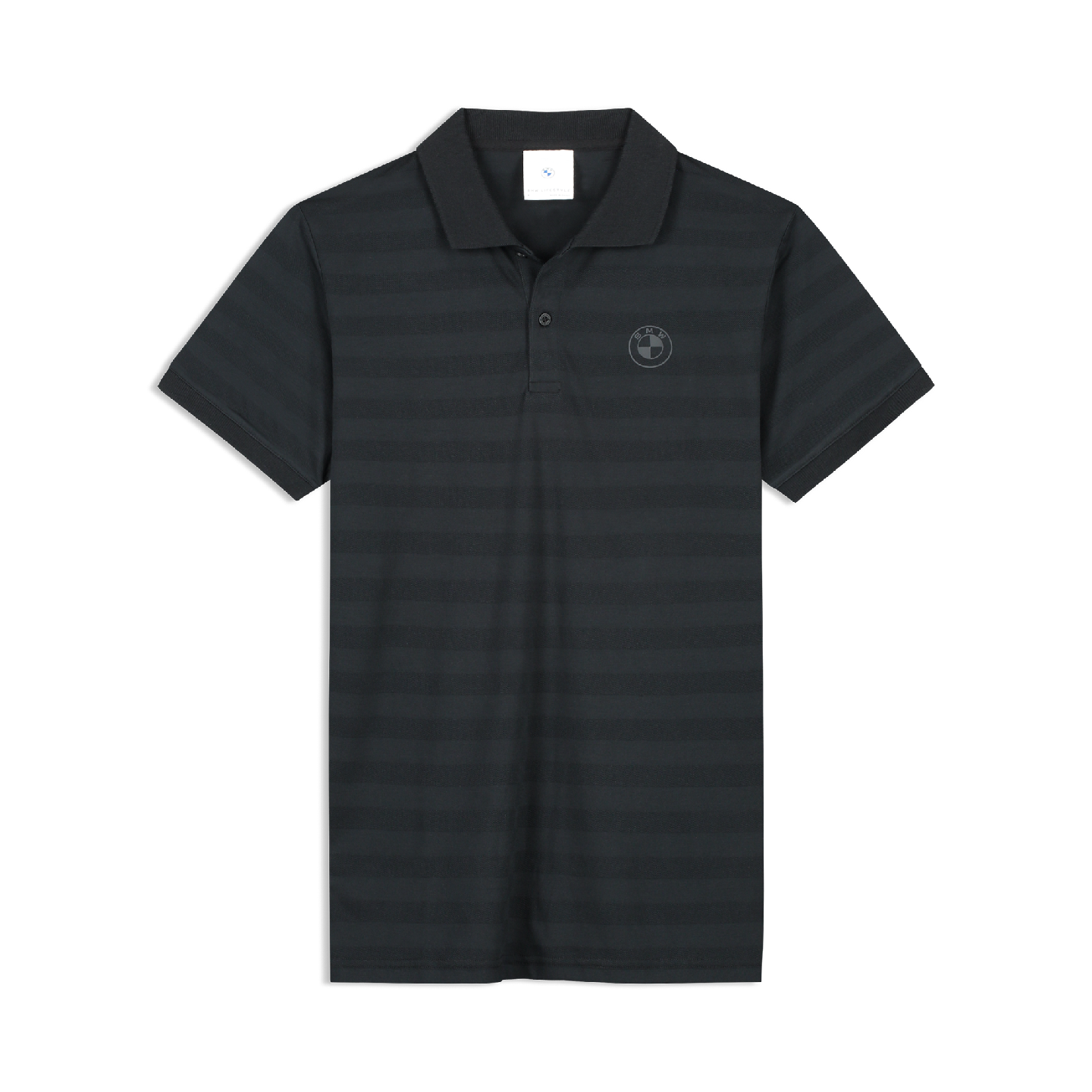 BMW Men's Polo Shirt Performance Black Regular Fit