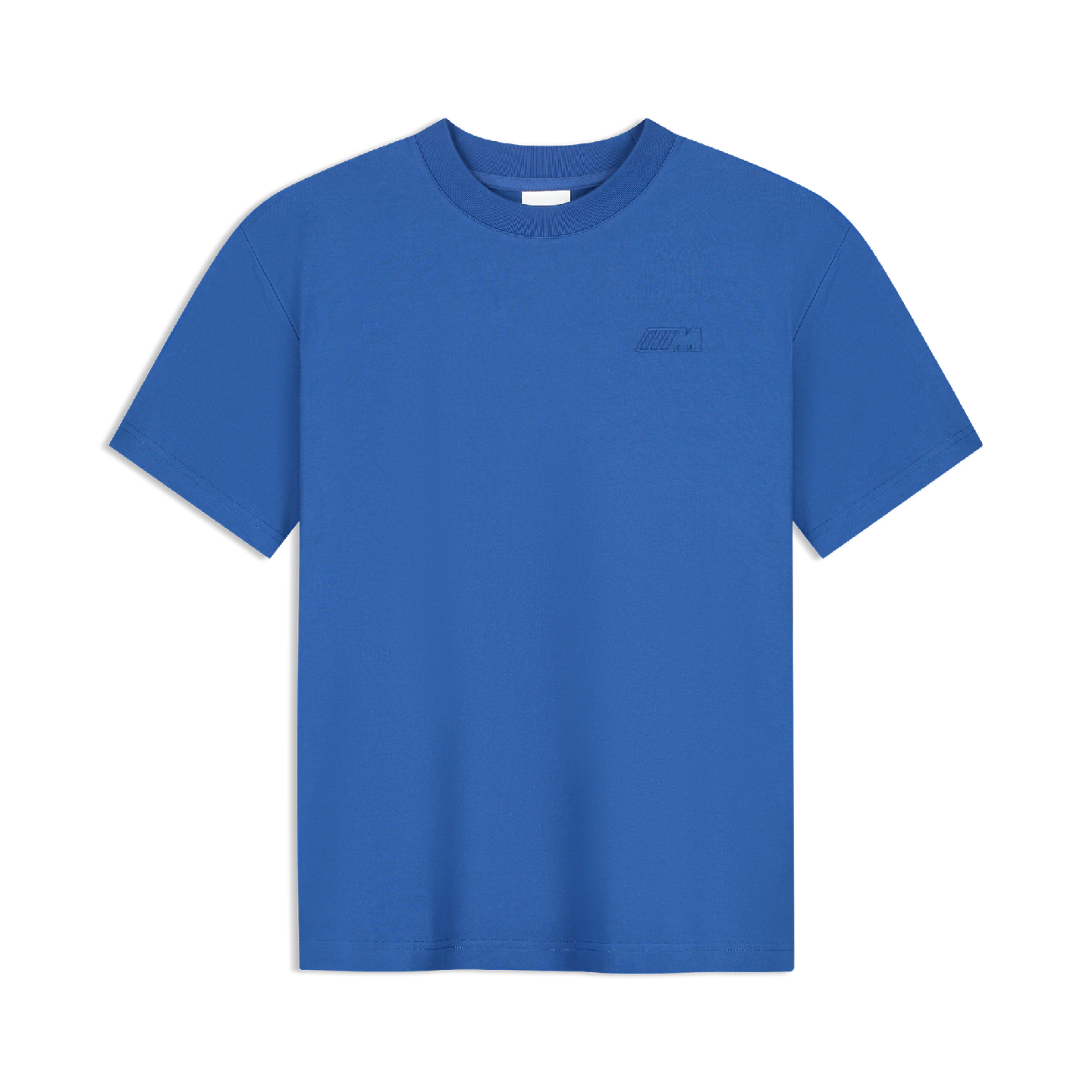 BMW M Unisex T-Shirt Logo Reverse Blue Oversized Fit view 2