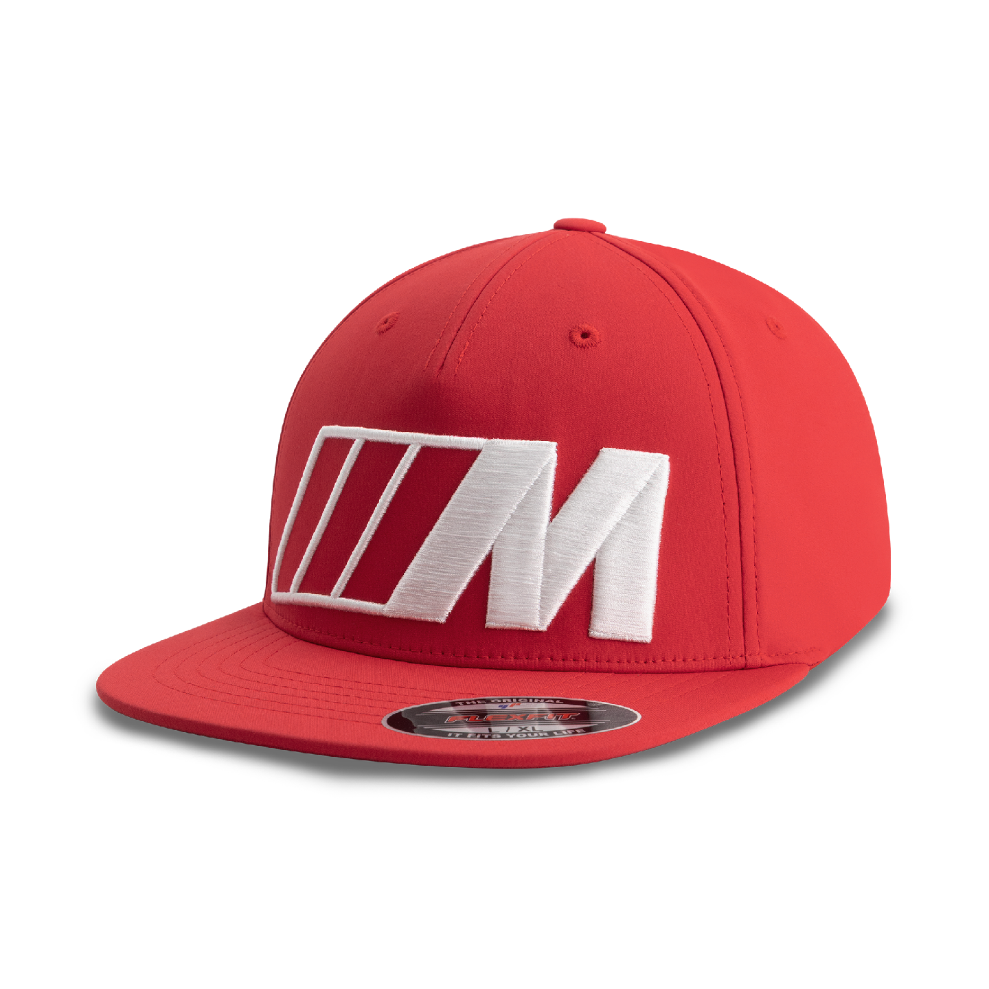 BMW M Cap Flat Brim Red view 2